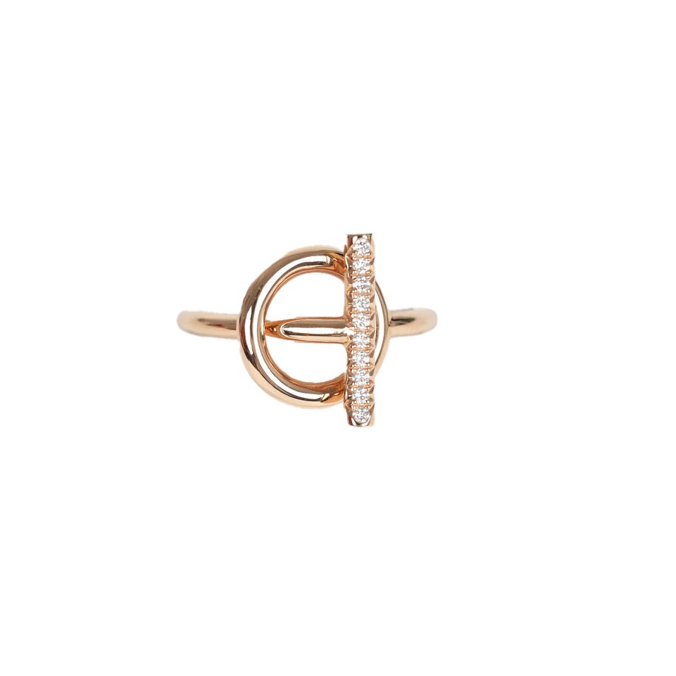 Hermes Echappee PM Ring 18K Gold & Diamonds
