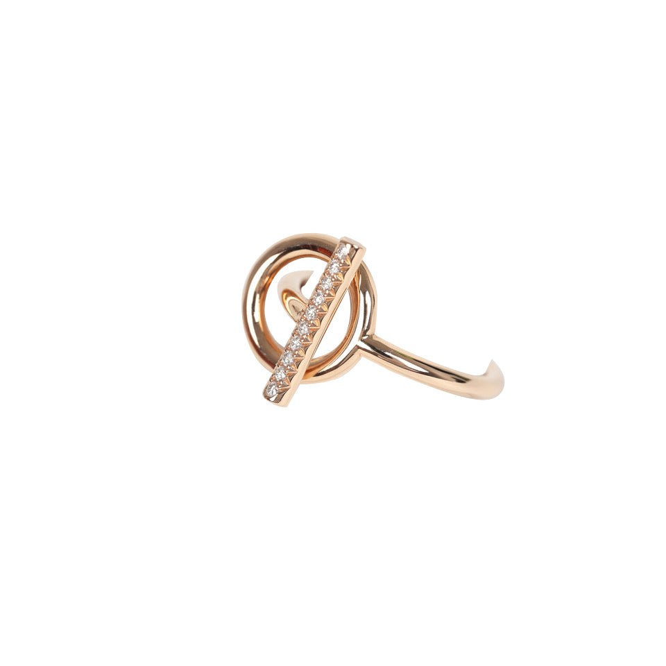 Hermes Echappee PM Ring 18K Gold & Diamonds