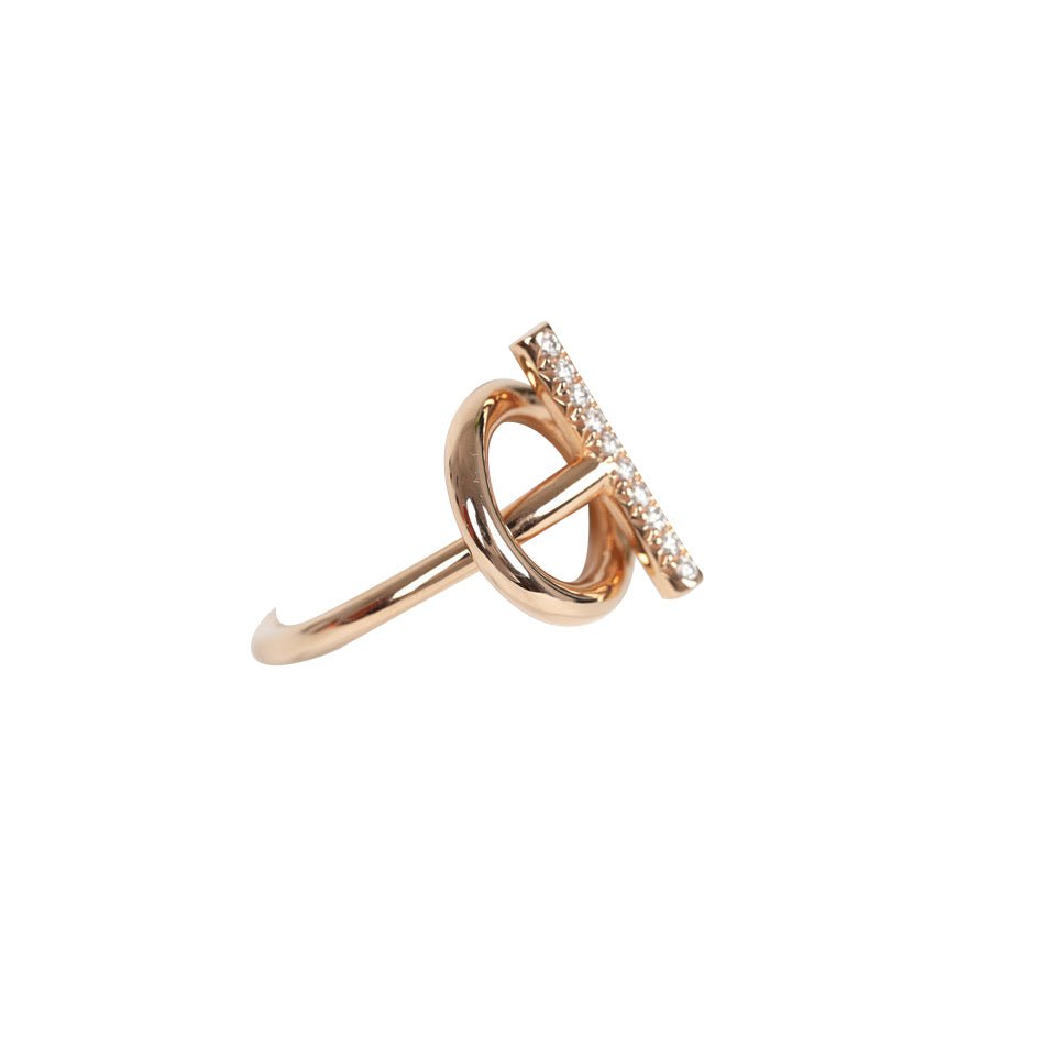 Hermes Echappee PM Ring 18K Gold & Diamonds