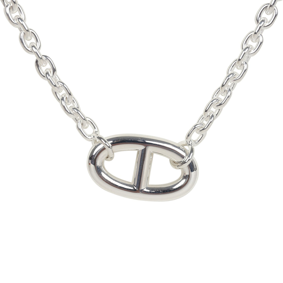 Hermes Farandole Rope Necklace 80cm Sterling Silver Hardware