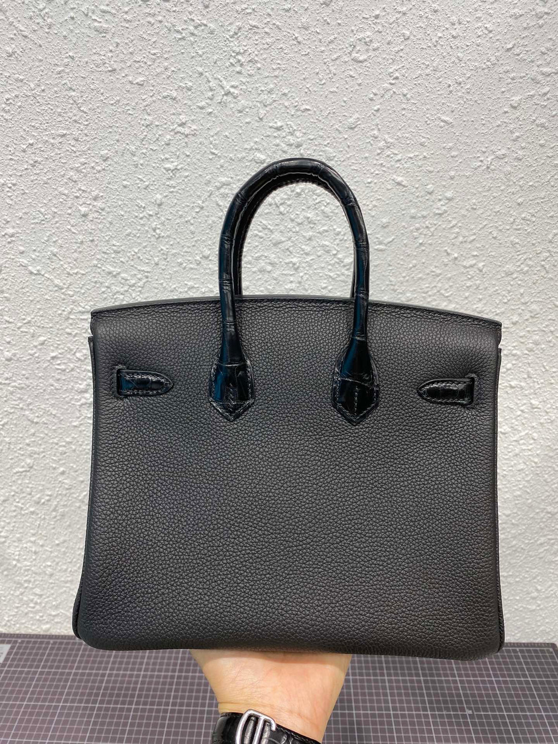 HM BIRKIN 30CM BLACK CROCODILE AND TOGO LEATHER GOLD HARDWARE