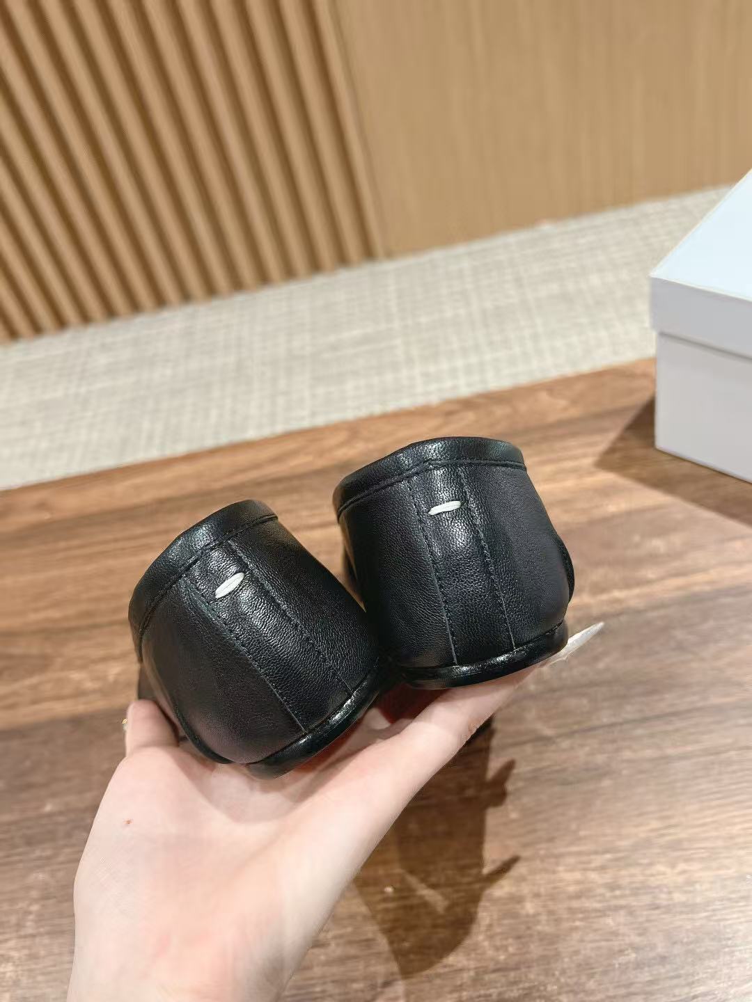 Flat Ballet Black Leather