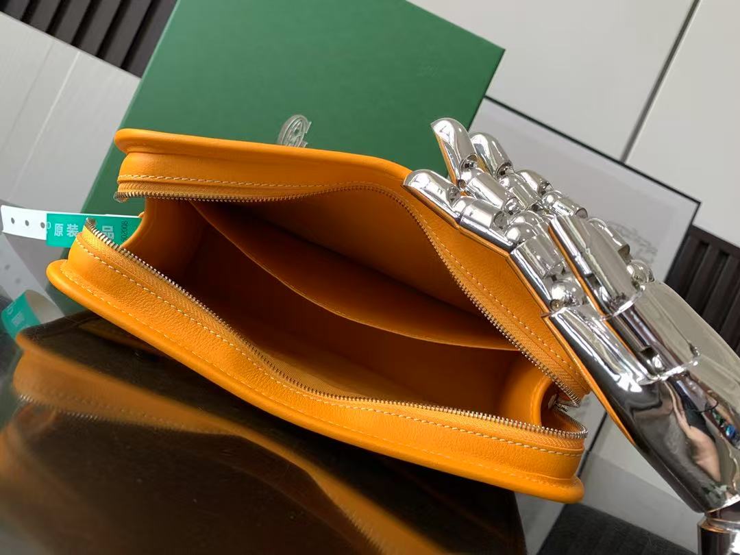 Goyard Jouvence MM Toiletry Bag Yellow Calfskin