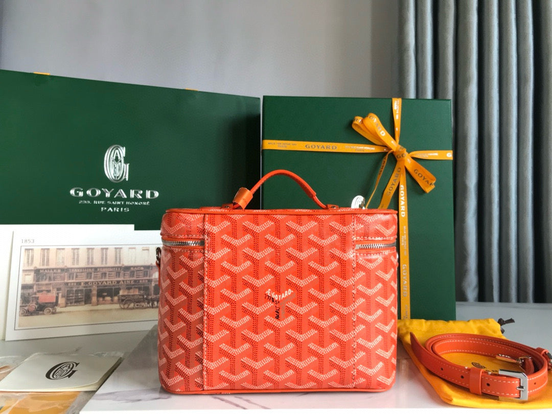 Goyard Muse Vanity Case Orange Leather 52