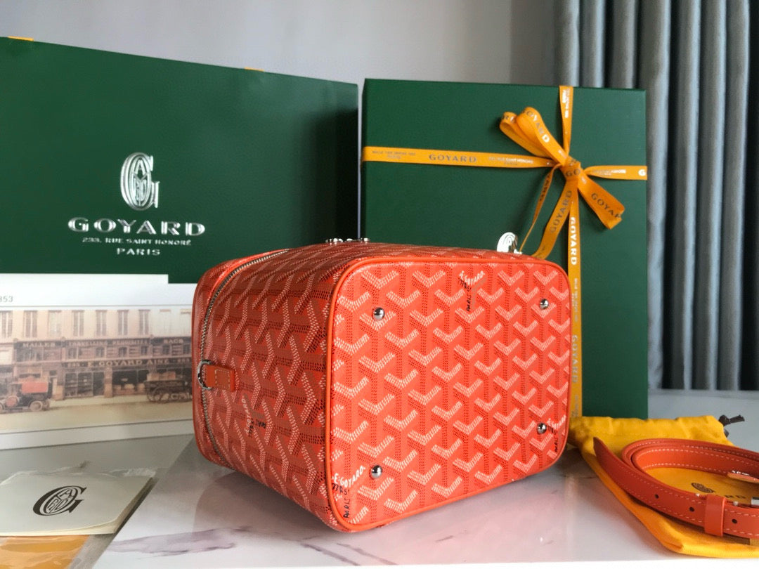 Goyard Muse Vanity Case Orange Leather 52