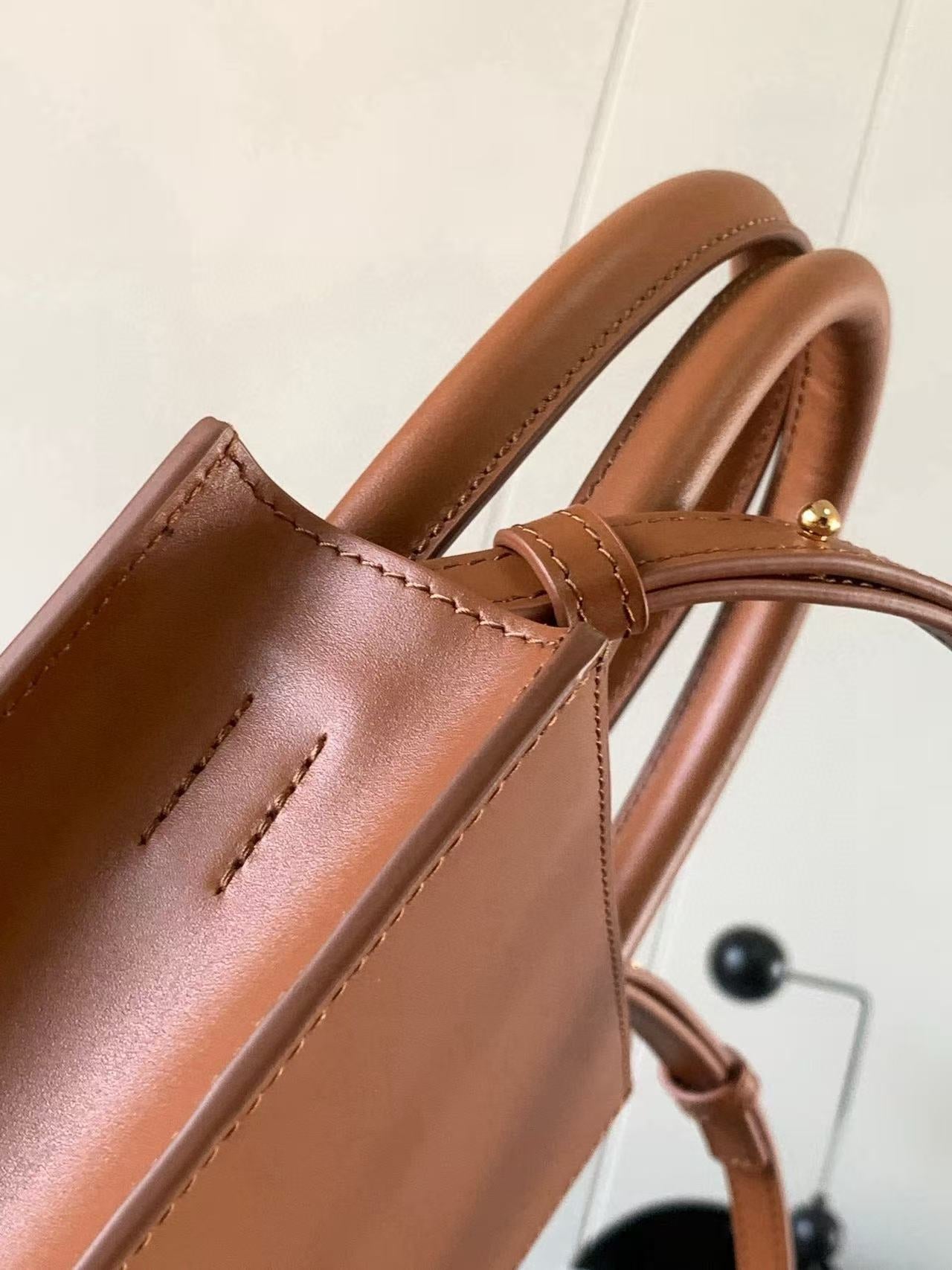 Loewe Standard A5 Tote Bag Brown Sleek Calfskin