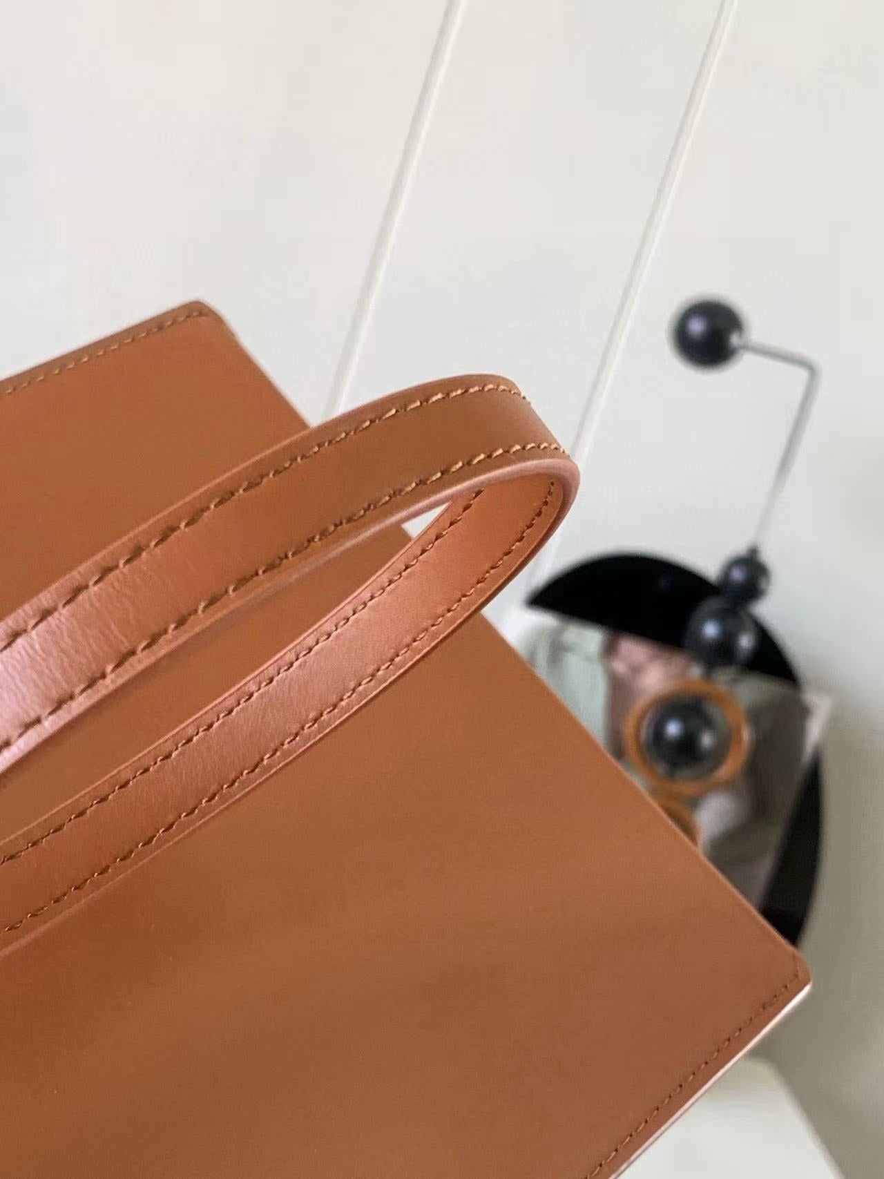 Loewe Standard A5 Tote Bag Brown Sleek Calfskin