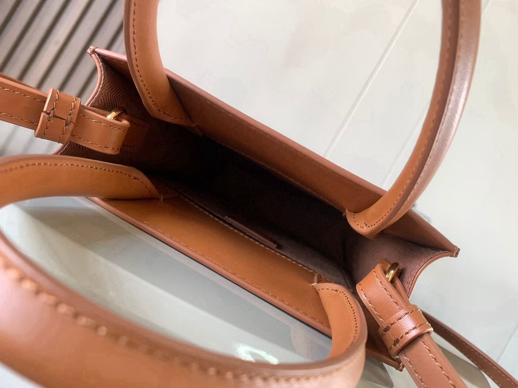 Loewe Standard A5 Tote Bag Brown Sleek Calfskin