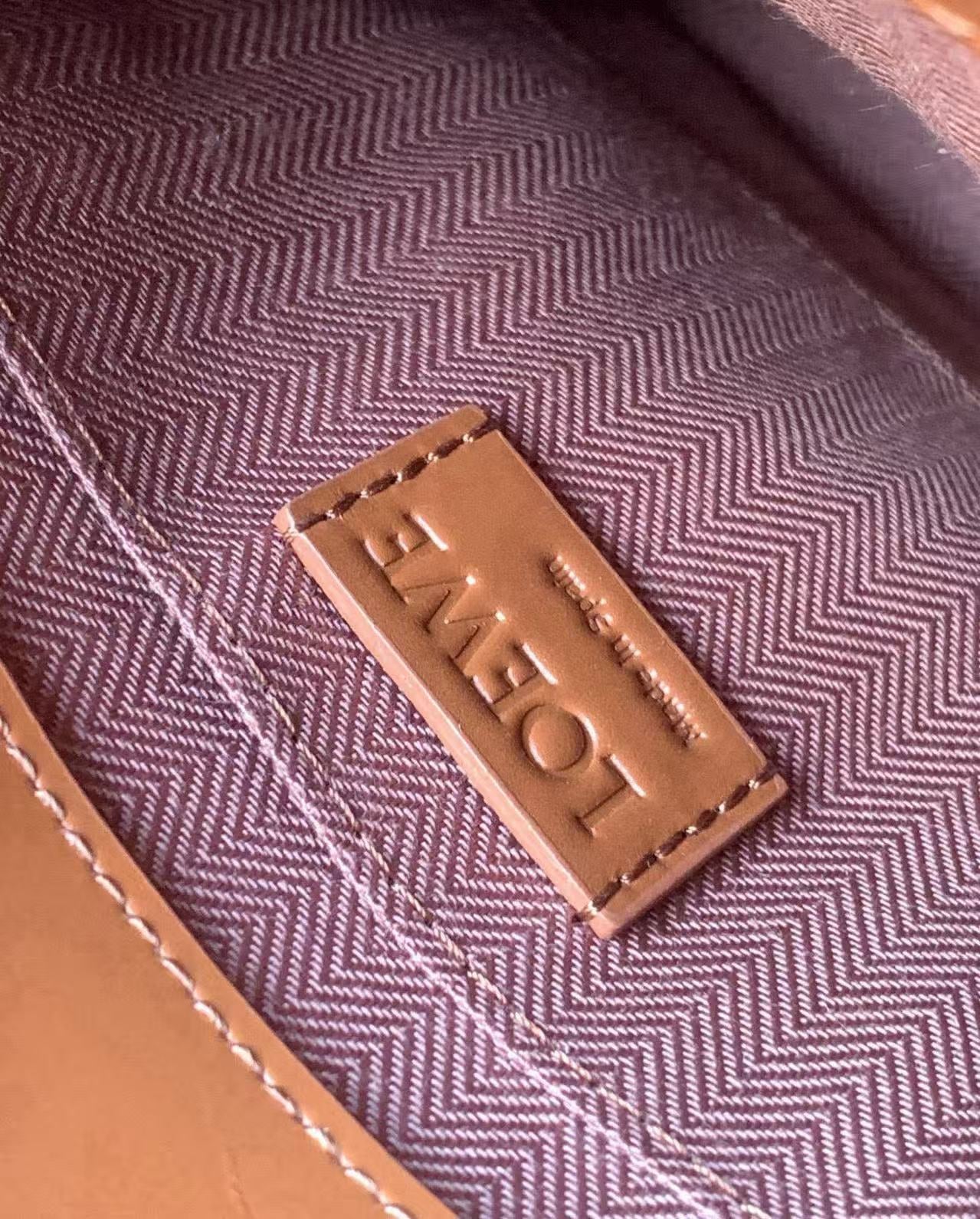 Loewe Standard A5 Tote Bag Brown Sleek Calfskin