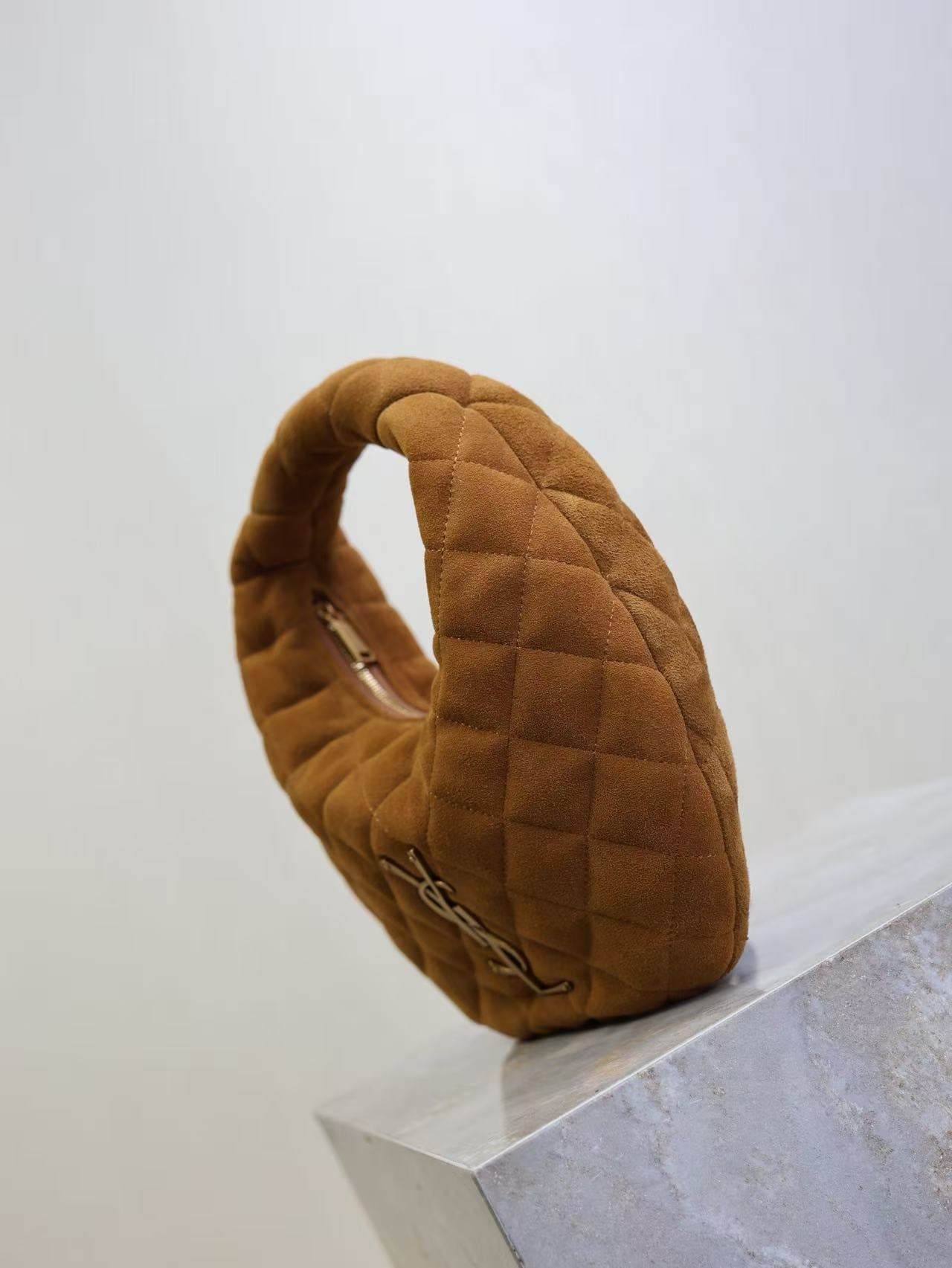 YSL Icarino Icare Mini Bag Brown Suede