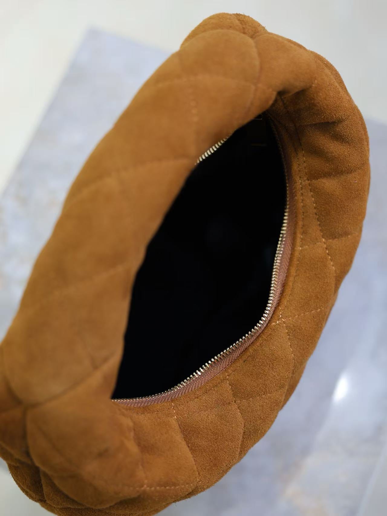 YSL Icarino Icare Mini Bag Brown Suede