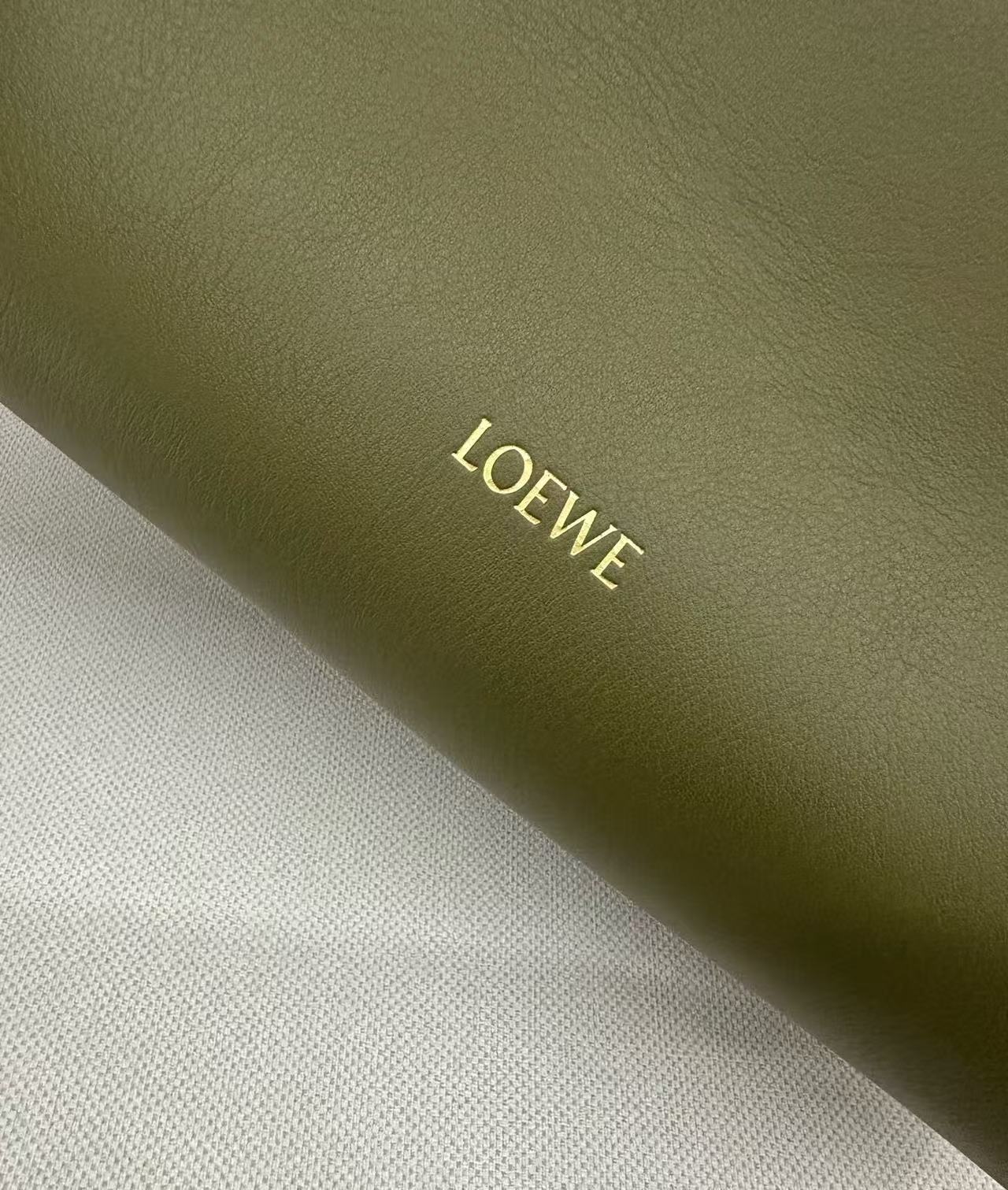 Loewe Madrid Bag Olive Green Calfskin