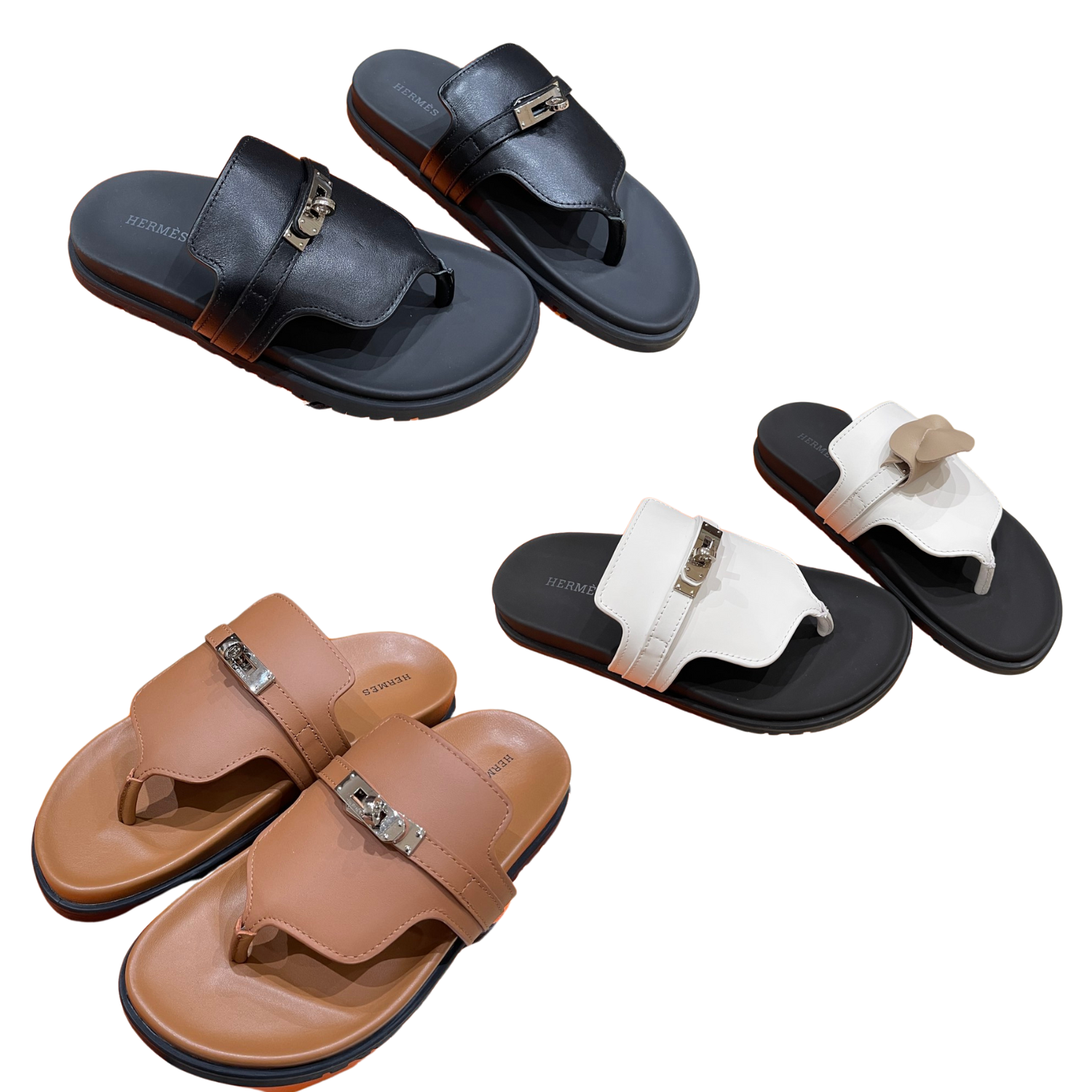 HM 25 Empire Sandal Calfskin and Rubber 245684