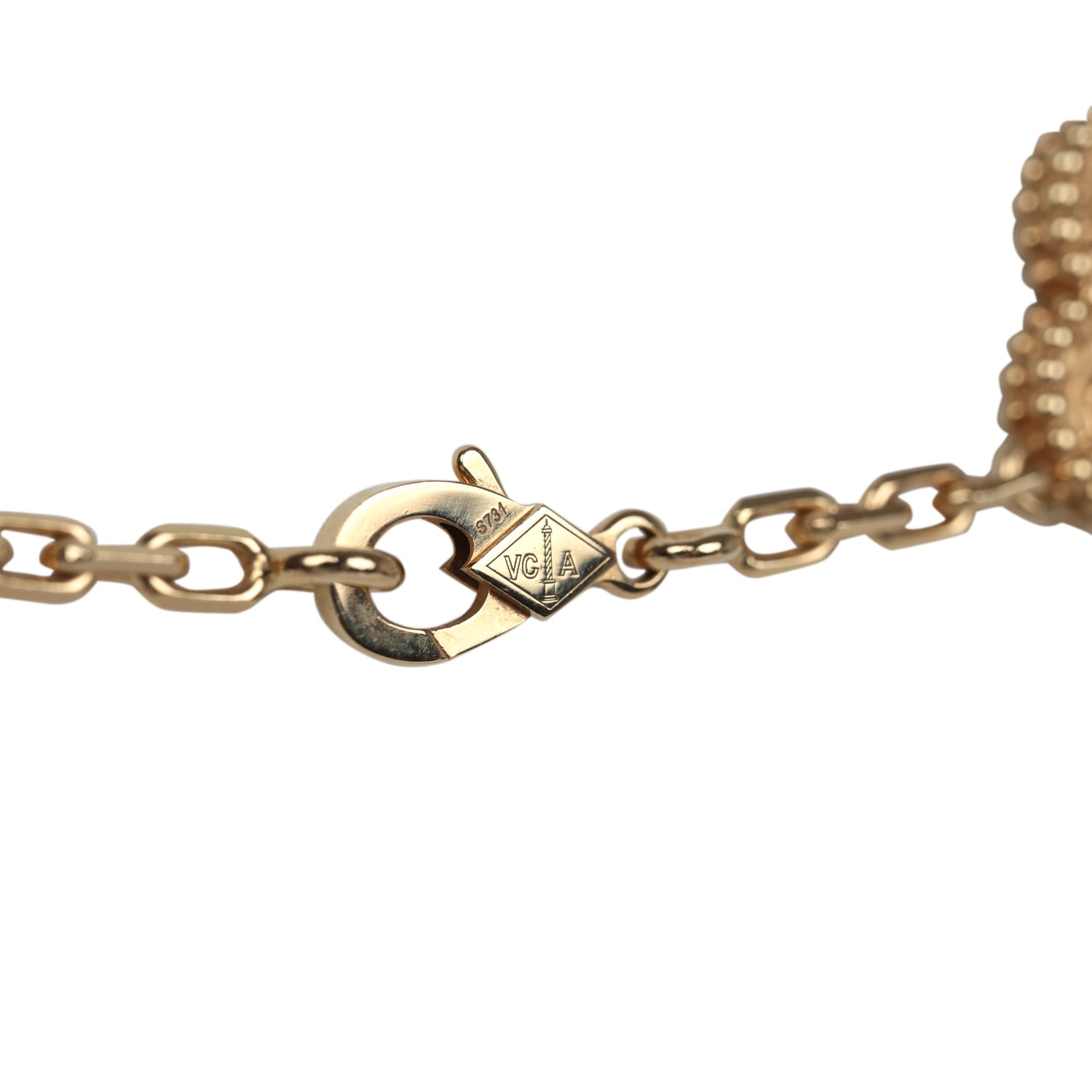 Van Cleef & Arpels Vintage Alhambra 20 Motif Necklace 18K Yellow Gold