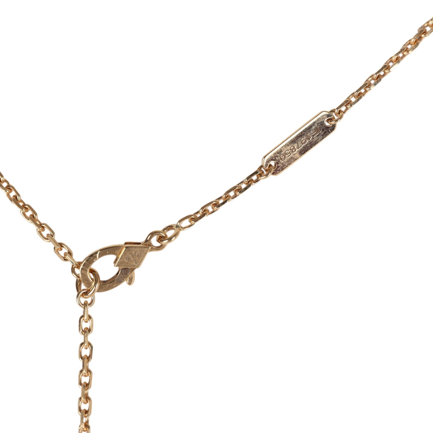 Van Cleef & Arpels Vintage Alhambra Motif Pendant Necklace Malachite 18K Yellow Gold