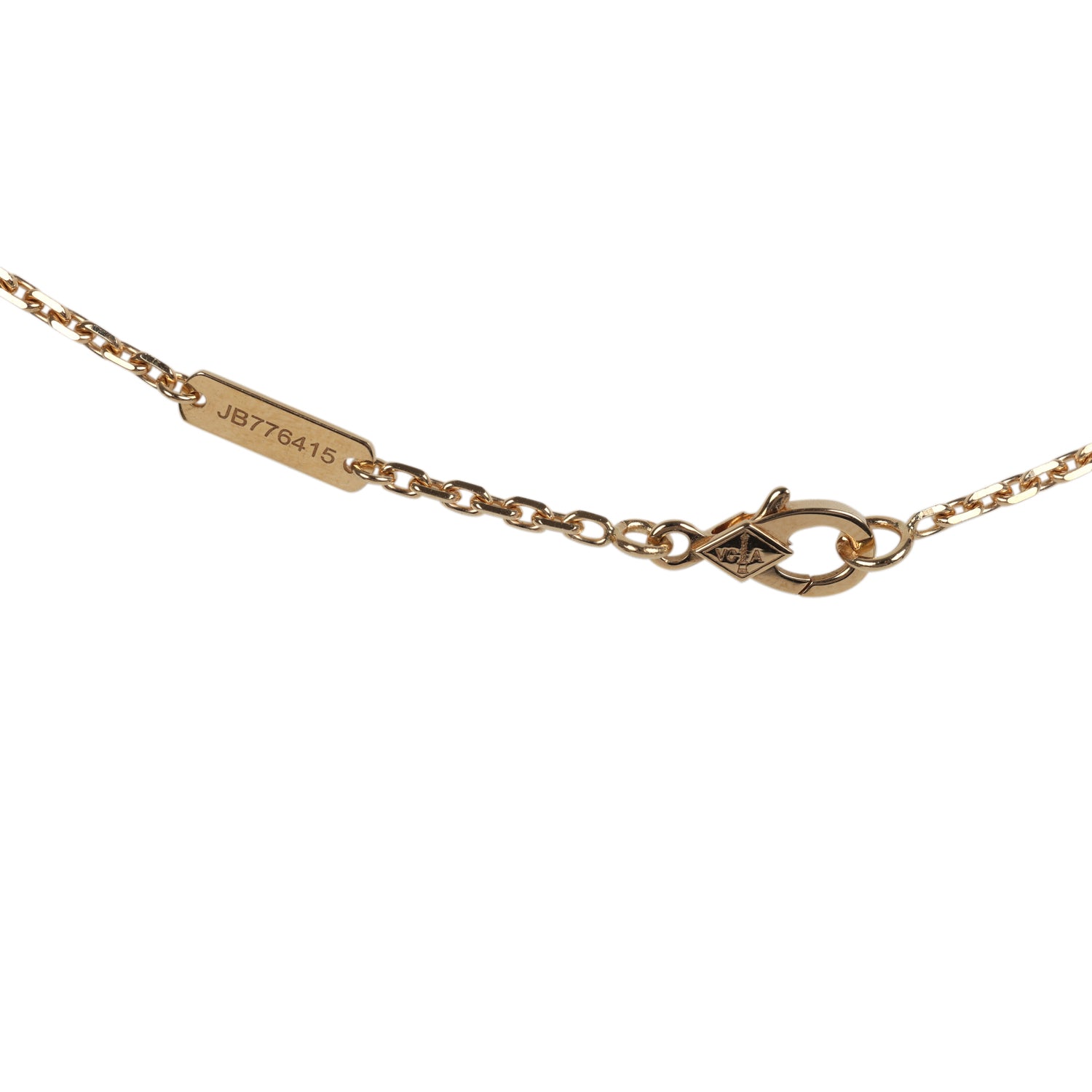 Van Cleef & Arpels Magic Alhambra Long Necklace 1 Motif Onyx 18K Yellow Gold Hardware