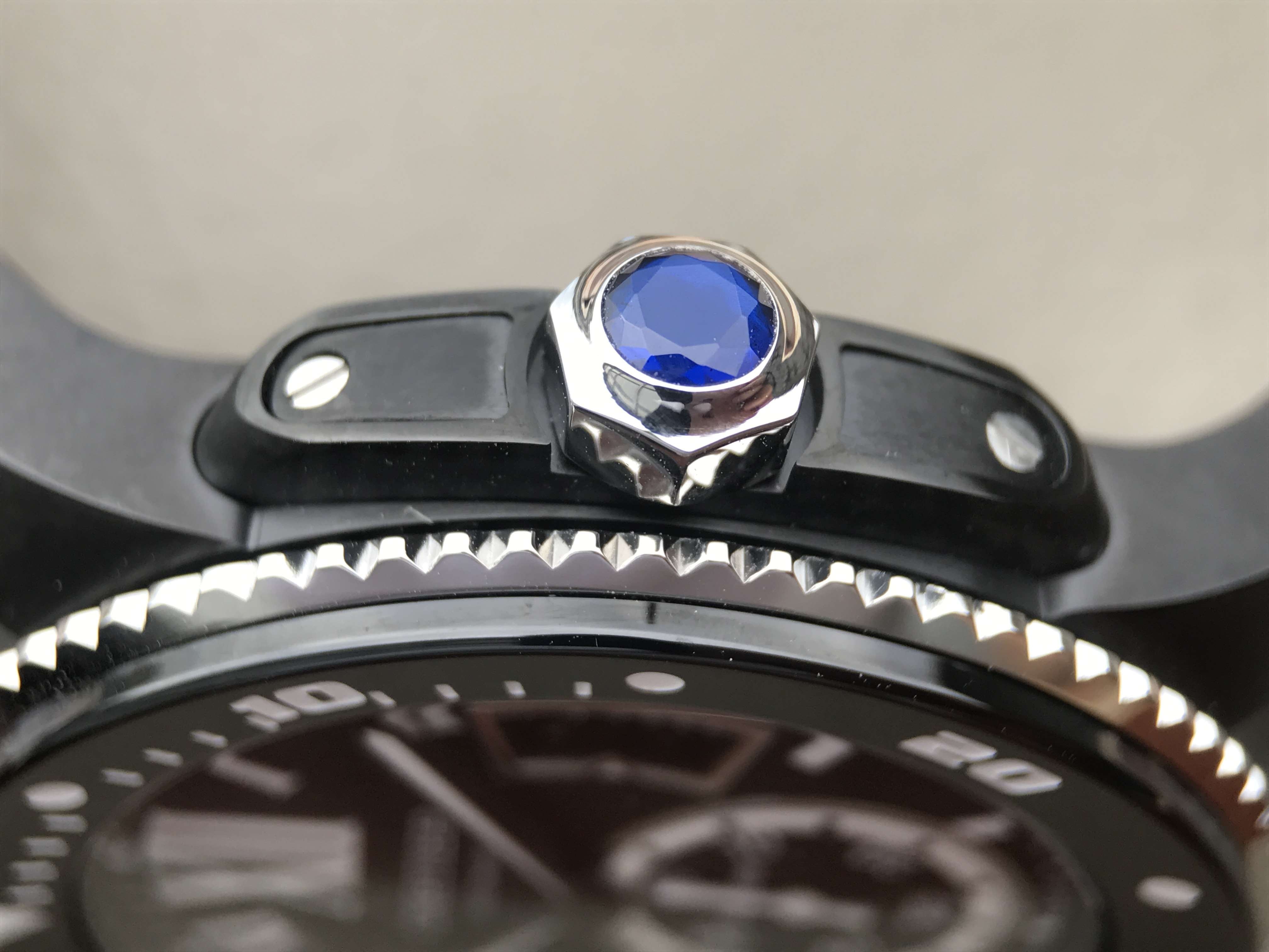 CALIBRE DIVER 42 AUTOMATIC BLACK CASE STEEL BEZEL