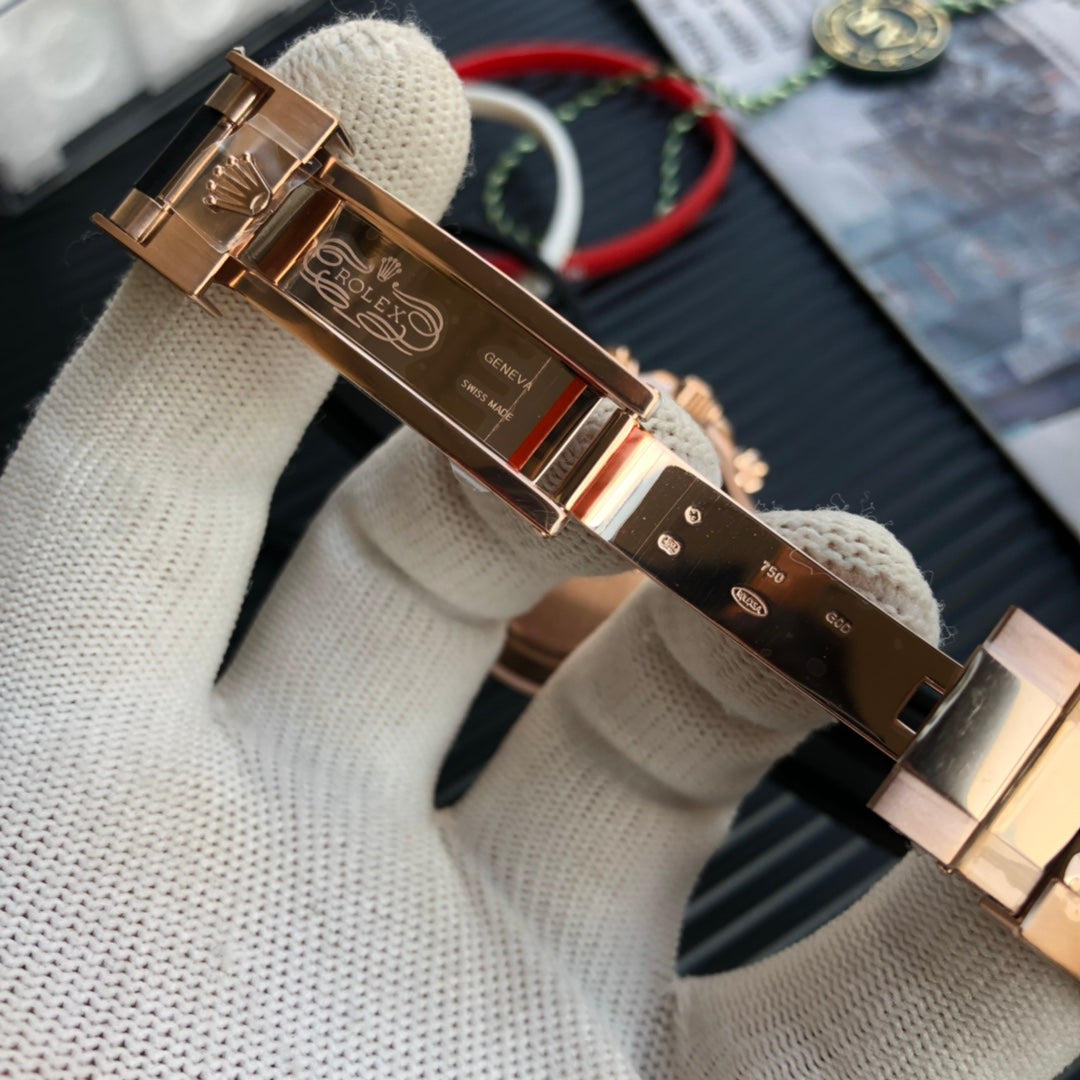 DAYTONA 40MM COPPER DIAL BLACK RUBBER STRAP