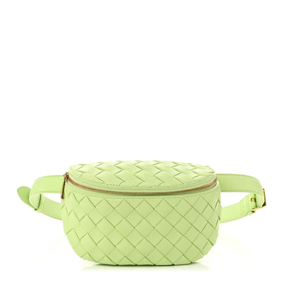 Nappa Intrecciato Belt Bag Fennel