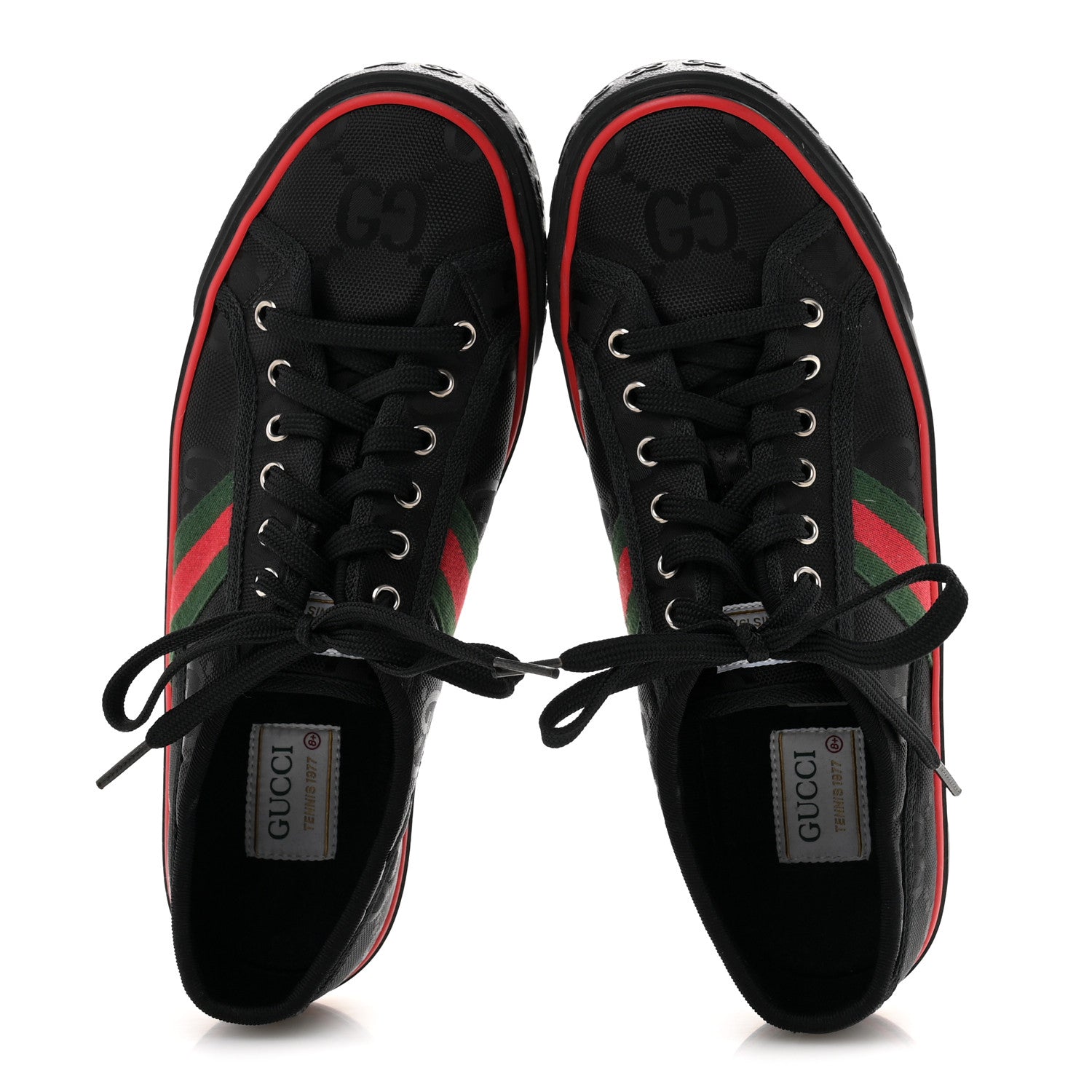 Econyl Nylon Web Monogram Off The Grid Mens 1977 Tennis Sneakers 8.5 Black