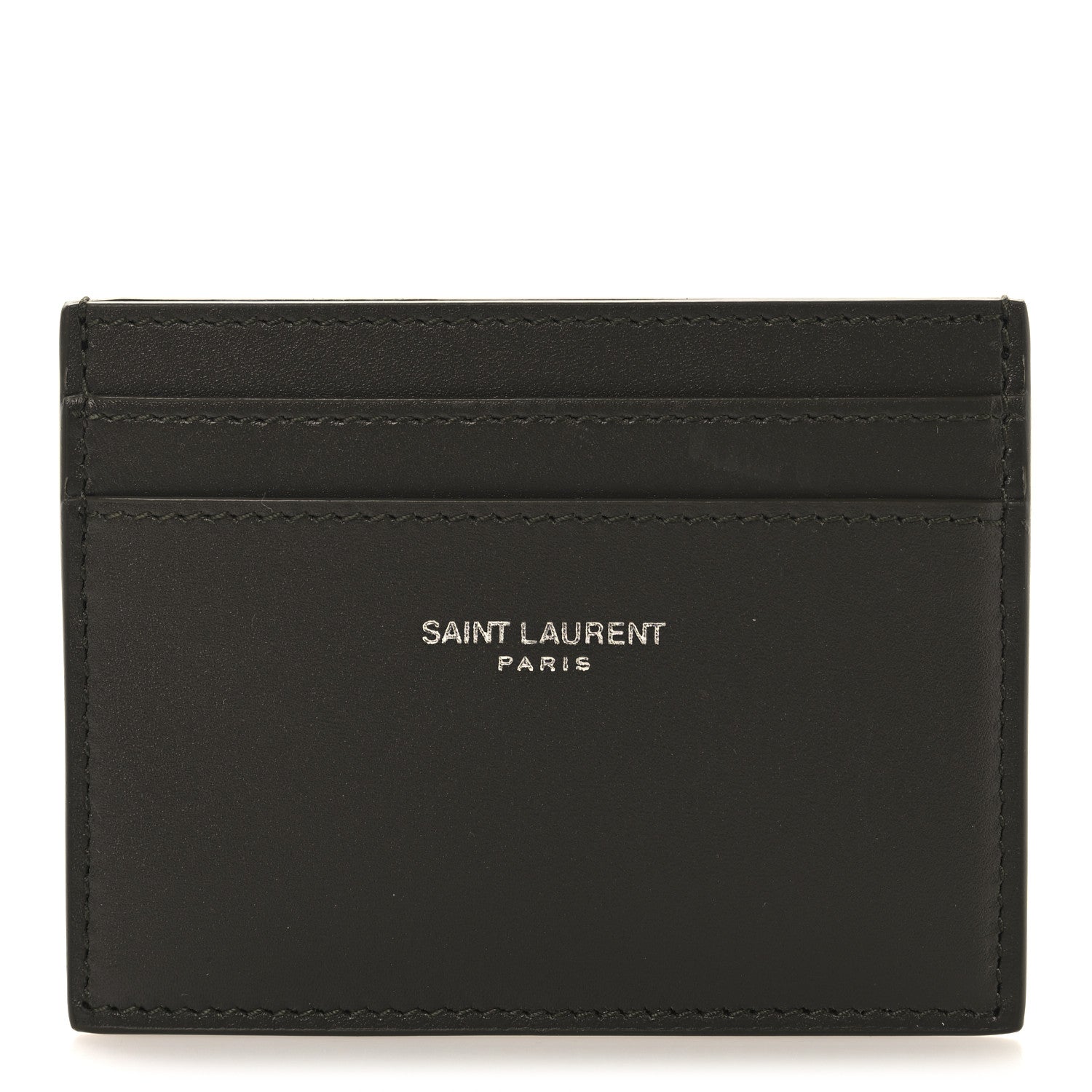 Calfskin Card Case Haunting Green