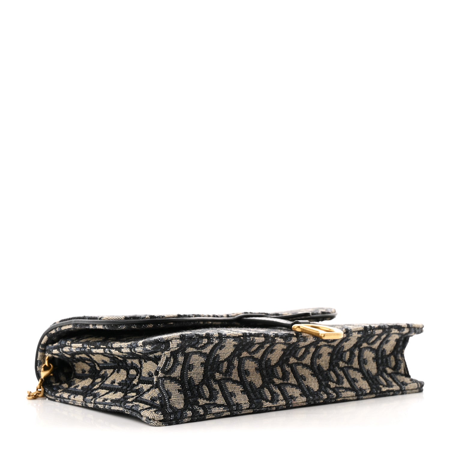 Oblique Saddle Chain Pouch Blue