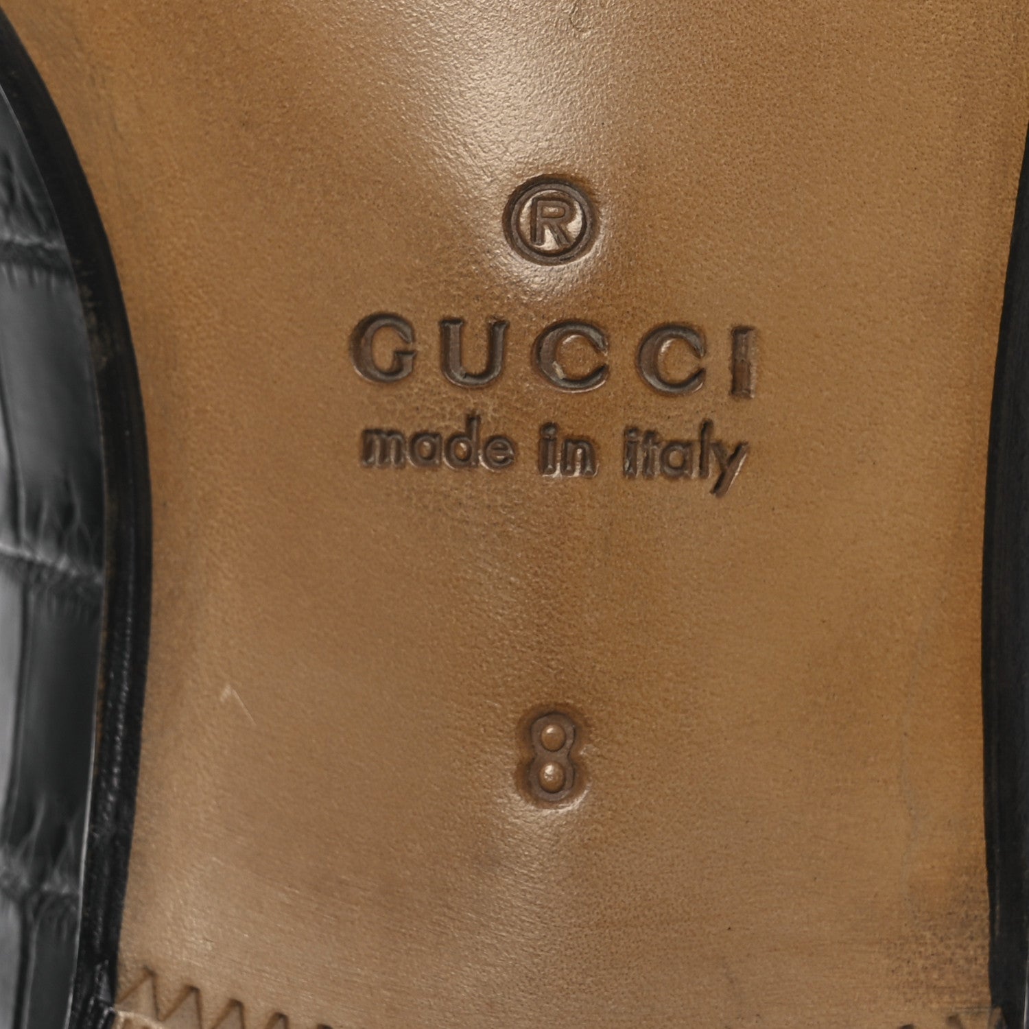 Crocodile Niloticus Mens Tassel Loafers 8 Black