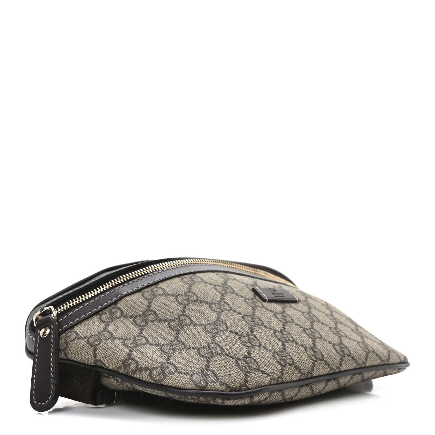 GG Supreme Monogram Belt Bag Dark Brown