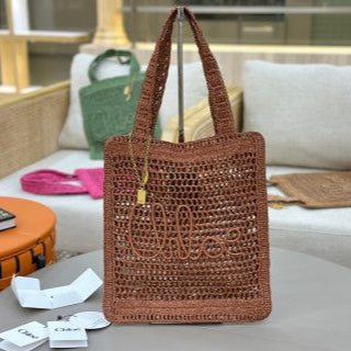 Chloe Summer Banana Bag Summery Raffia