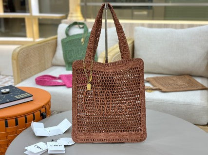 Chloe Summer Banana Bag Summery Raffia