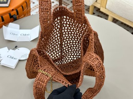 Chloe Summer Banana Bag Summery Raffia
