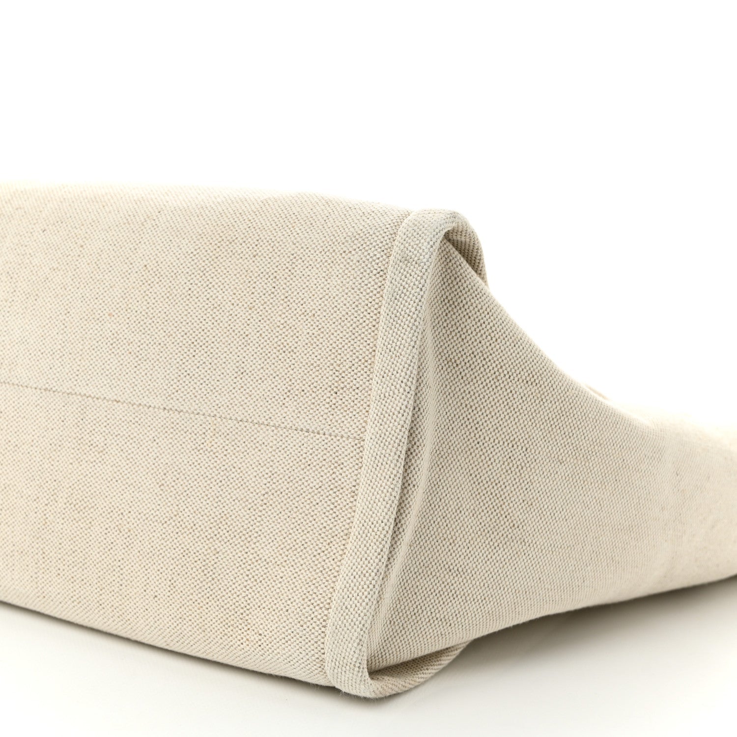 Linen Vitello Large Logo Tote Natural