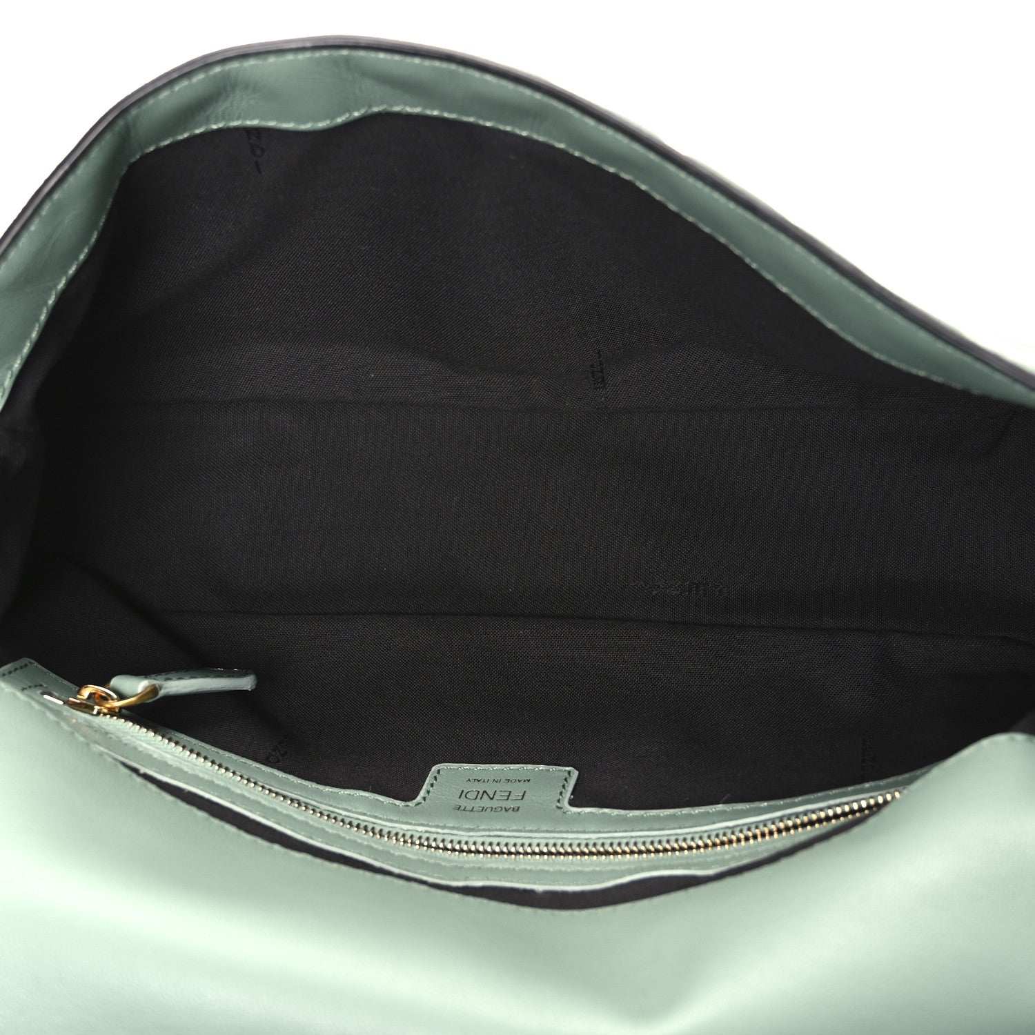 Nappa FF 1974 Embossed Baguette Menta