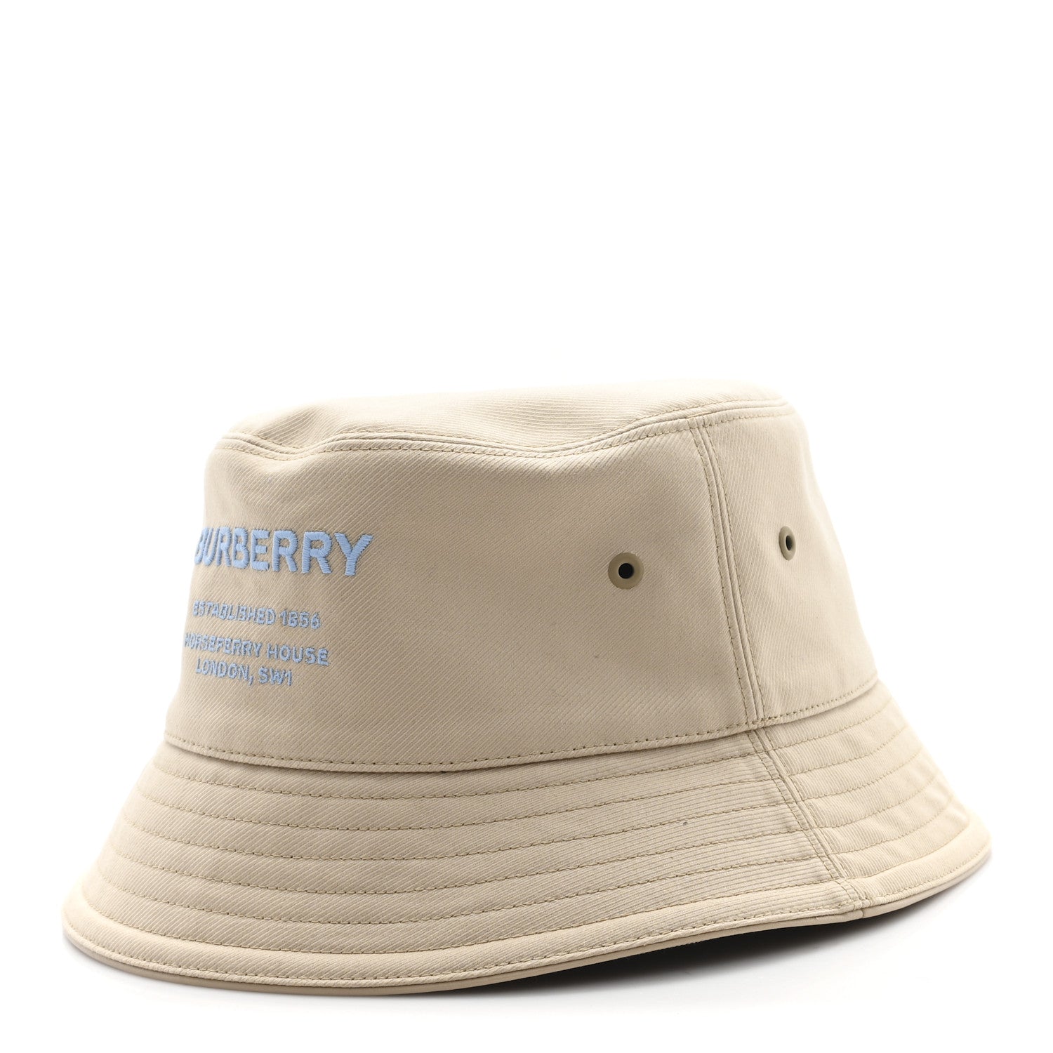 Cotton Canvas Bucket Hat M Beige