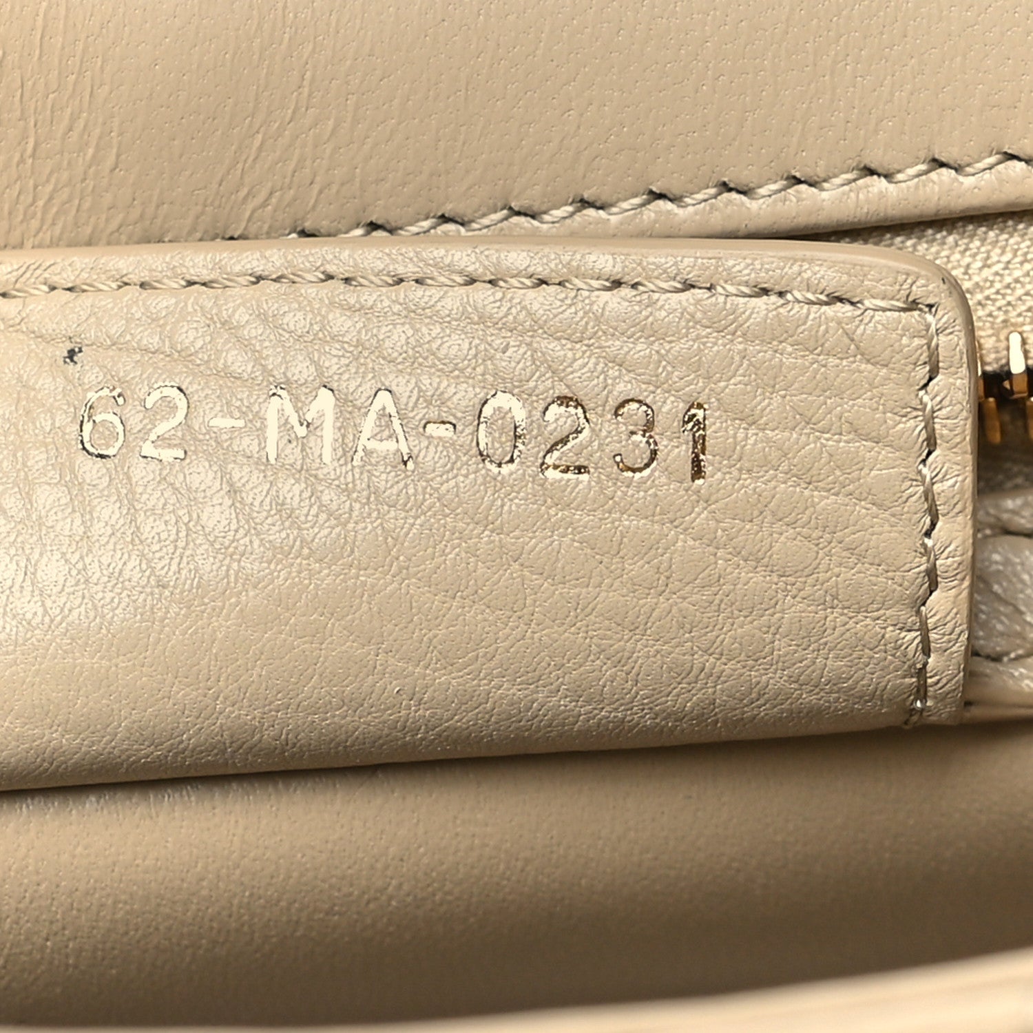 Grained Calfskin Cannage Small Caro Bag Beige