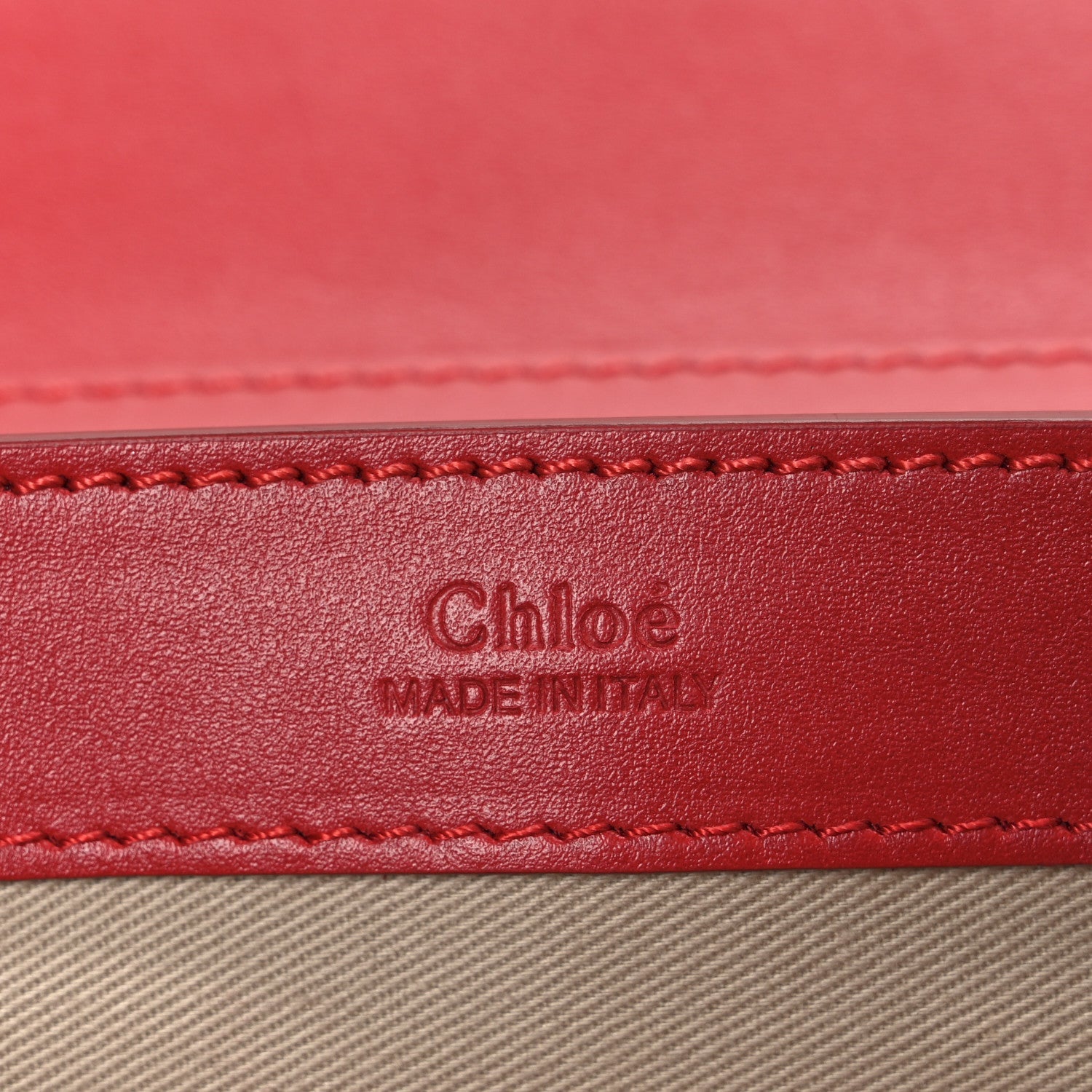 Calfskin Suede C Clutch With Chain Plaid Red