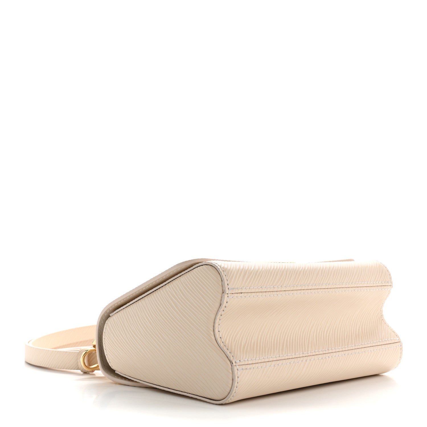 Epi Twist Braided Chain Shoulder Bag PM Quartz White