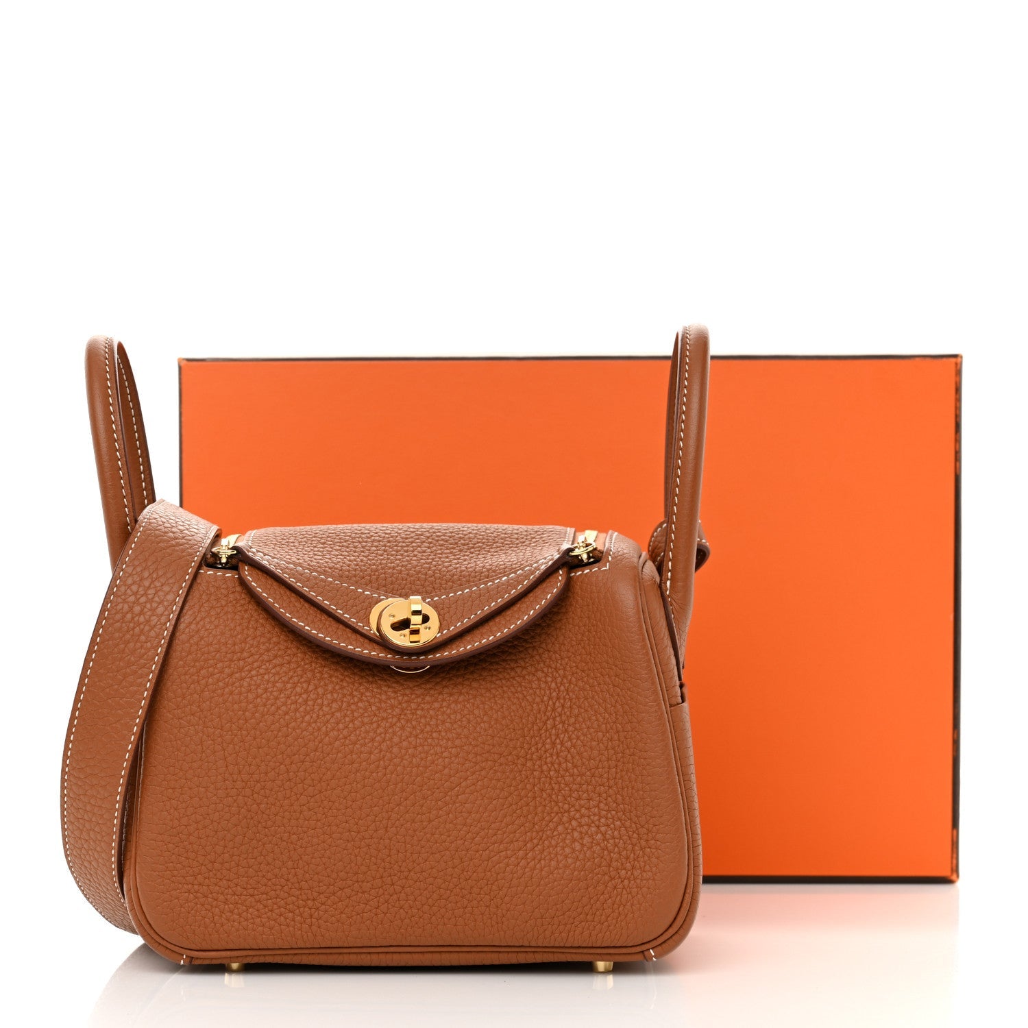 Taurillon Clemence Mini Lindy 20 Gold