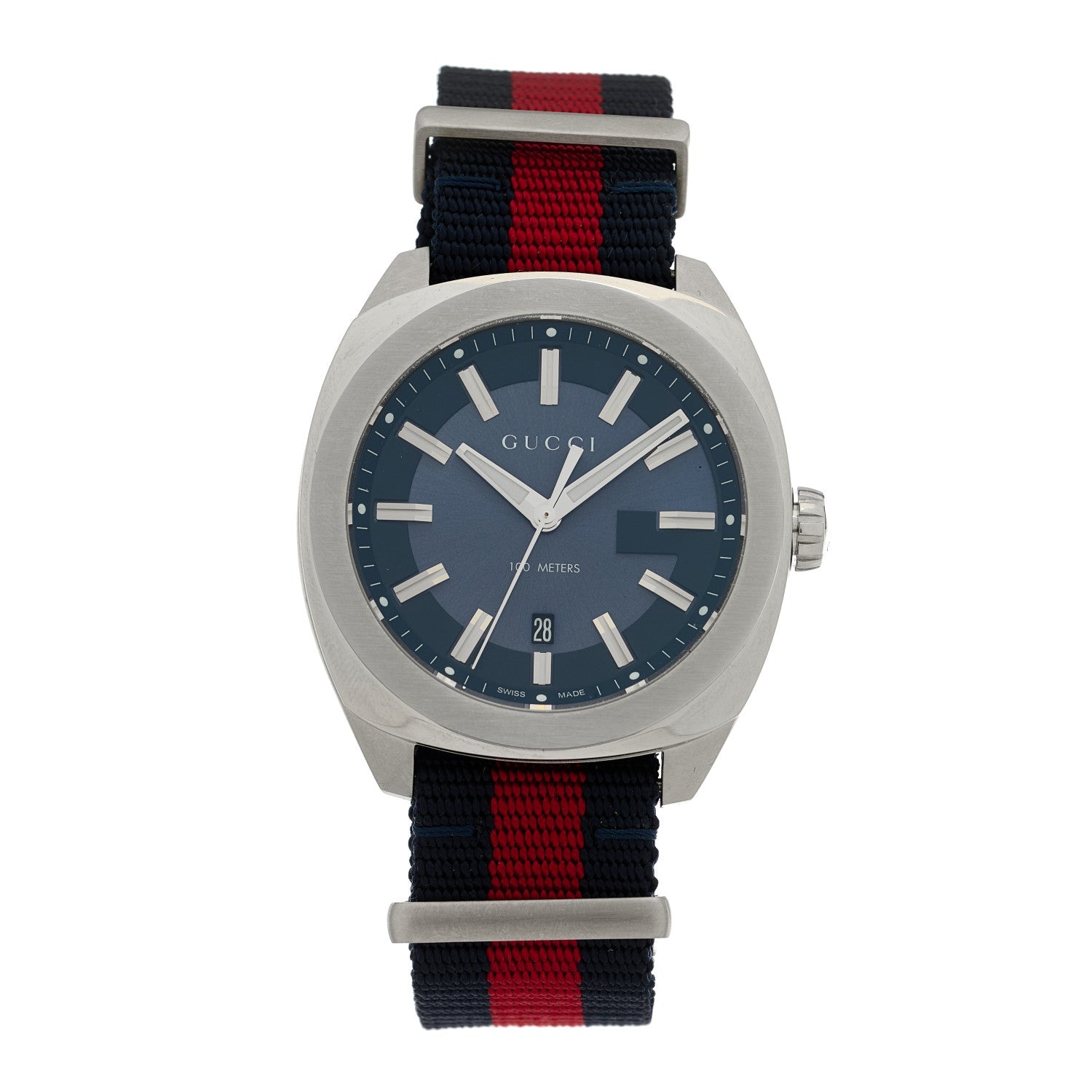 Stainless Steel Nylon 41mm GG2570 Quartz Watch Blue