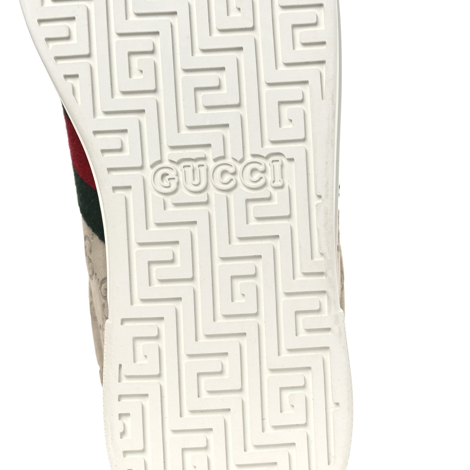 Suede GG Monogram Web Mens Ace Sneakers 8.5 Oatmeal