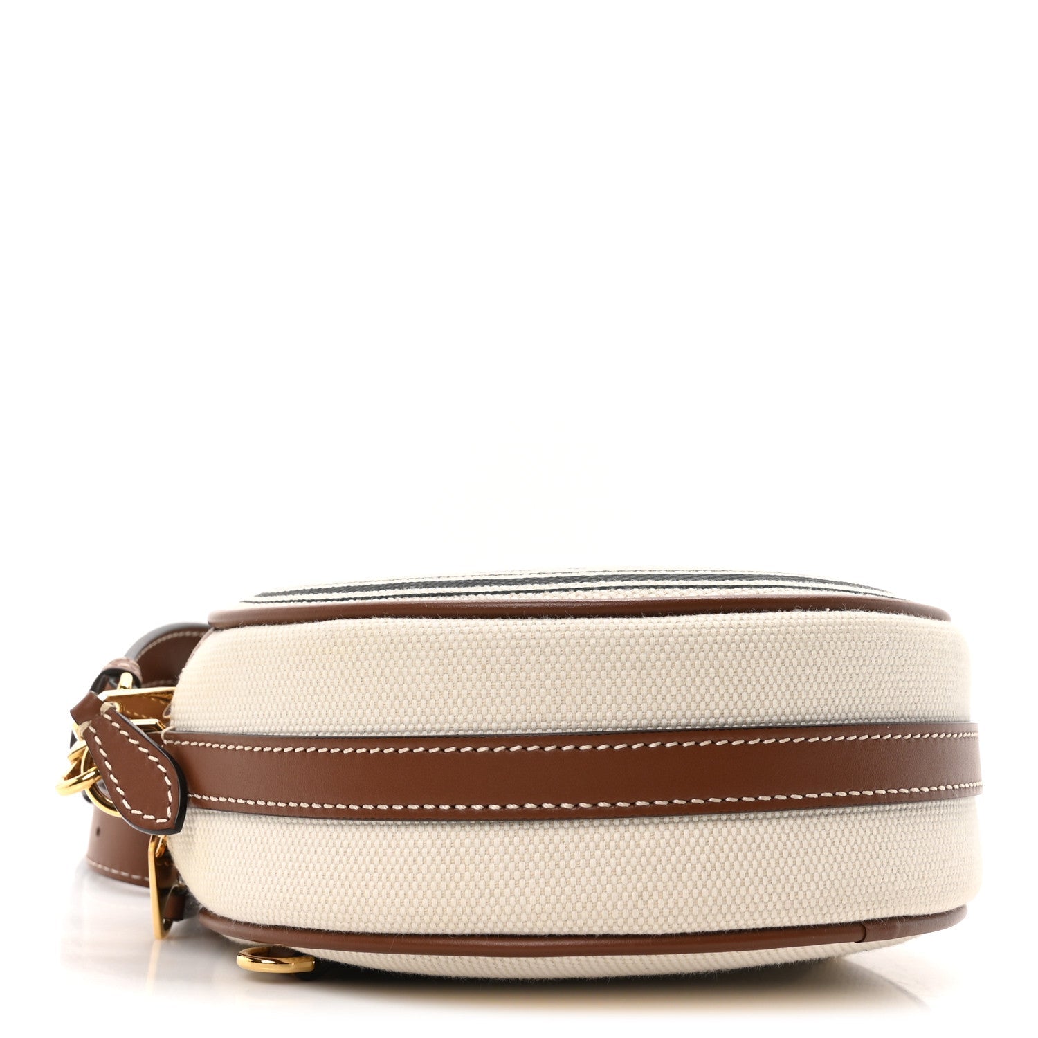 Canvas Calfskin Louise Bag Natural