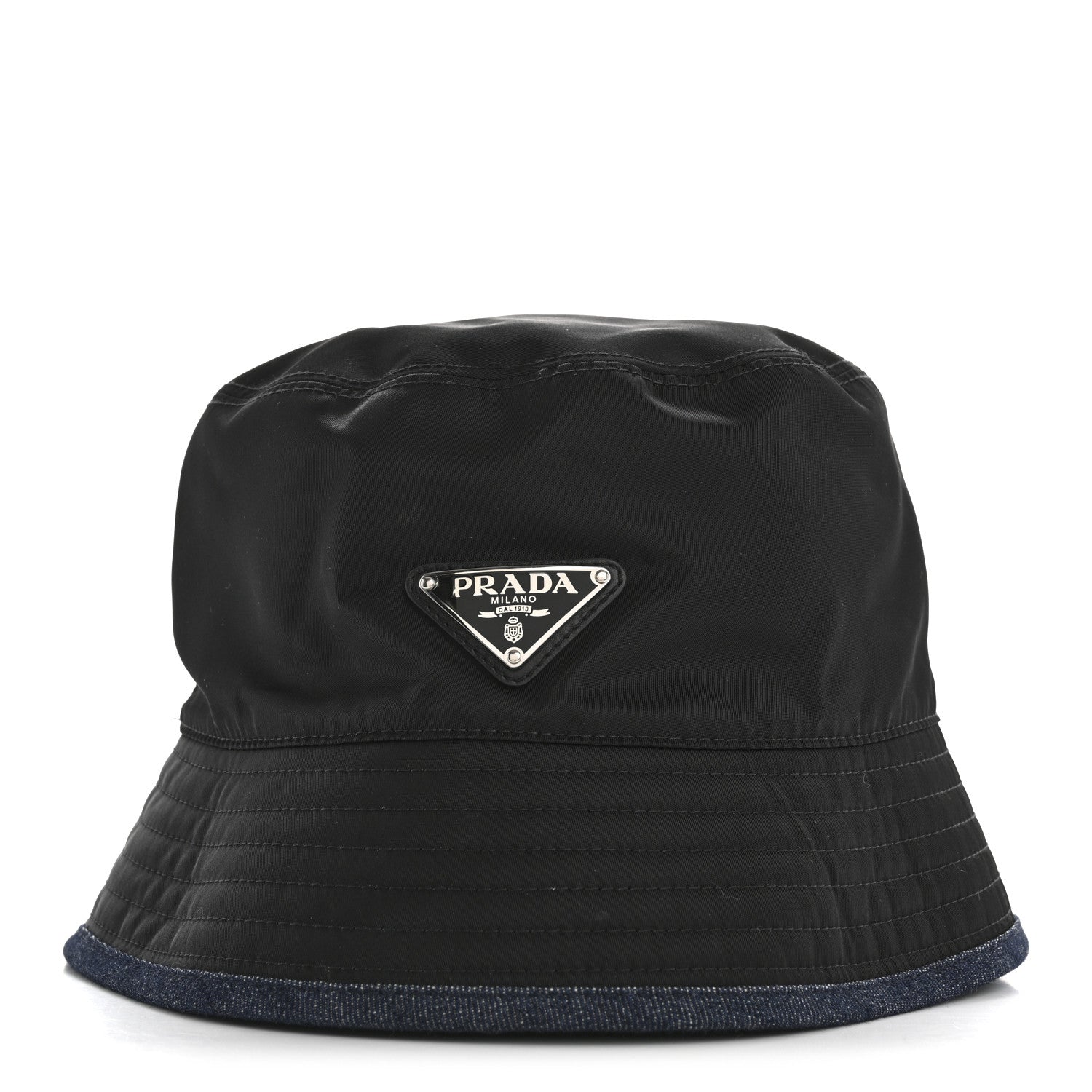 Denim Re-Nylon Reversible M Bucket Hat Blue Black