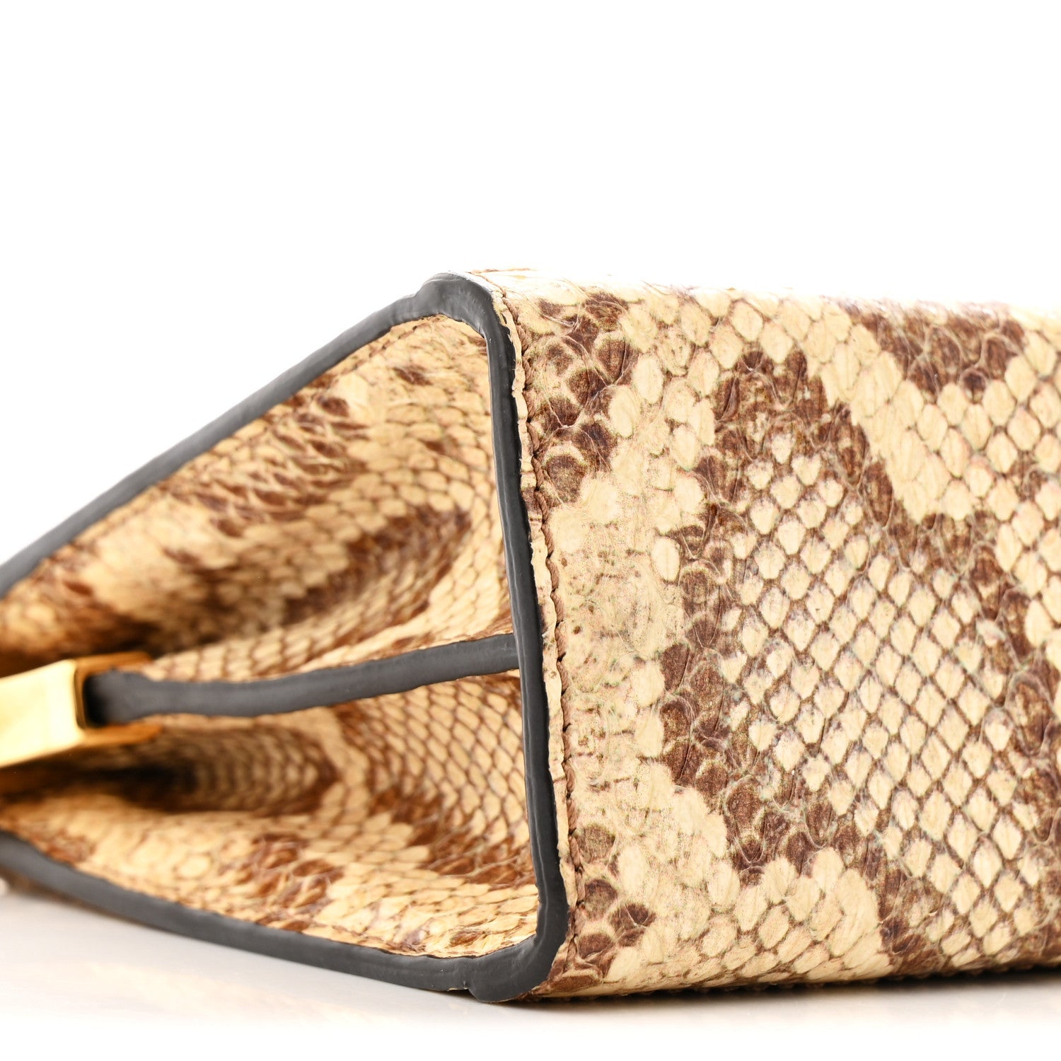 Raffia Elaphe GG Small Ophidia Chain Shoulder Bag Natural Cream Brown