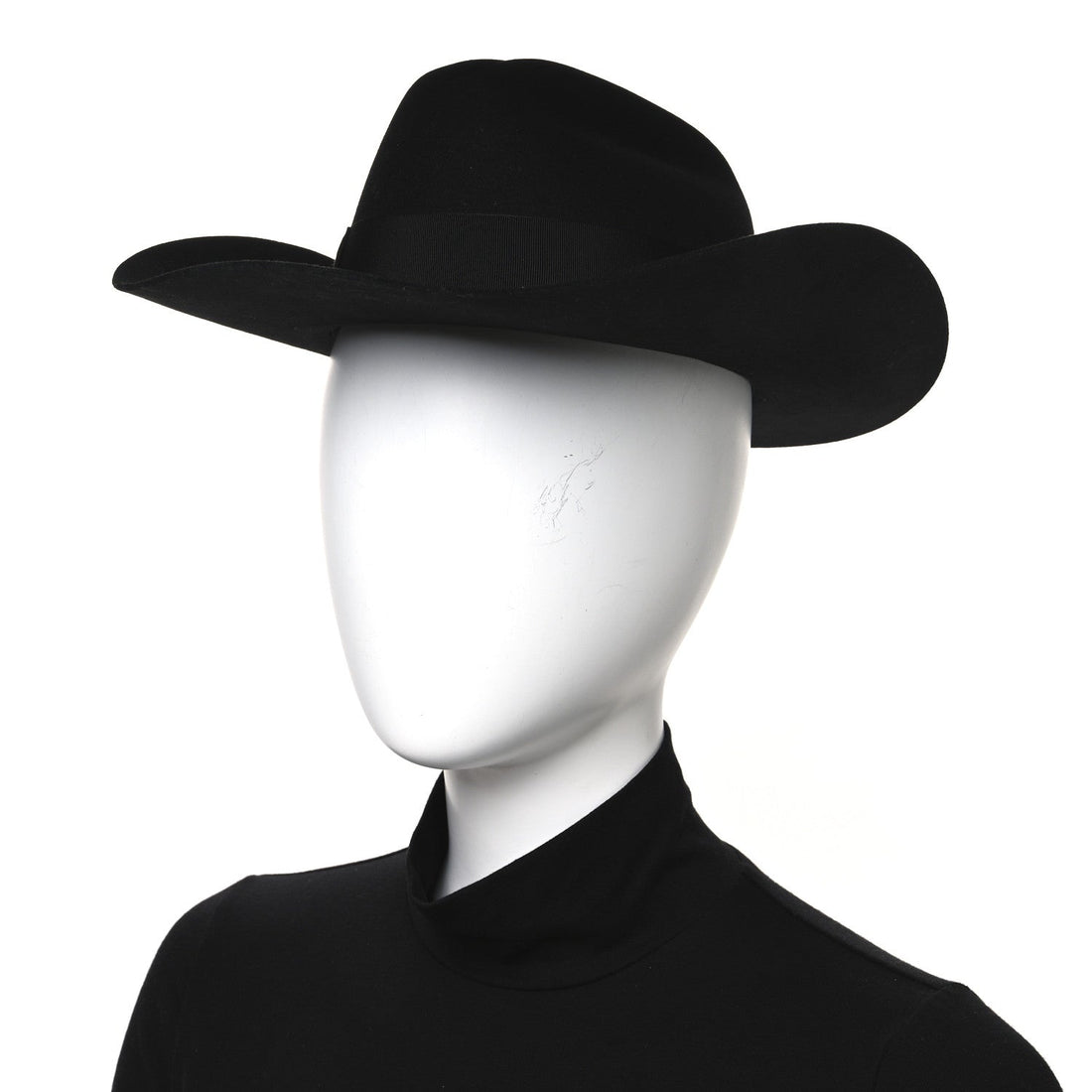 Felt Dallas Wide Brim Hat S Black
