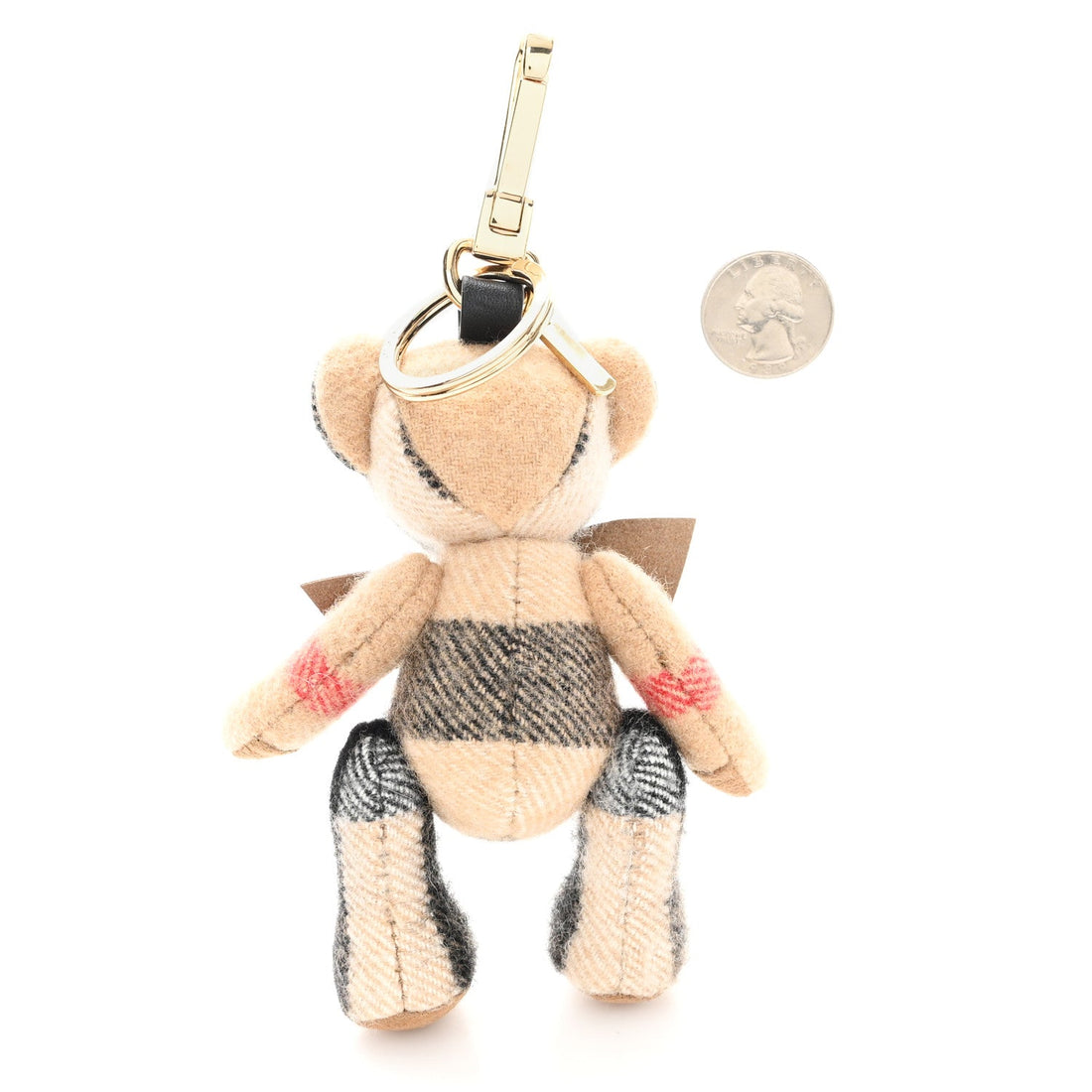 Cashmere House Check Thomas Bear Bag Charm Camel