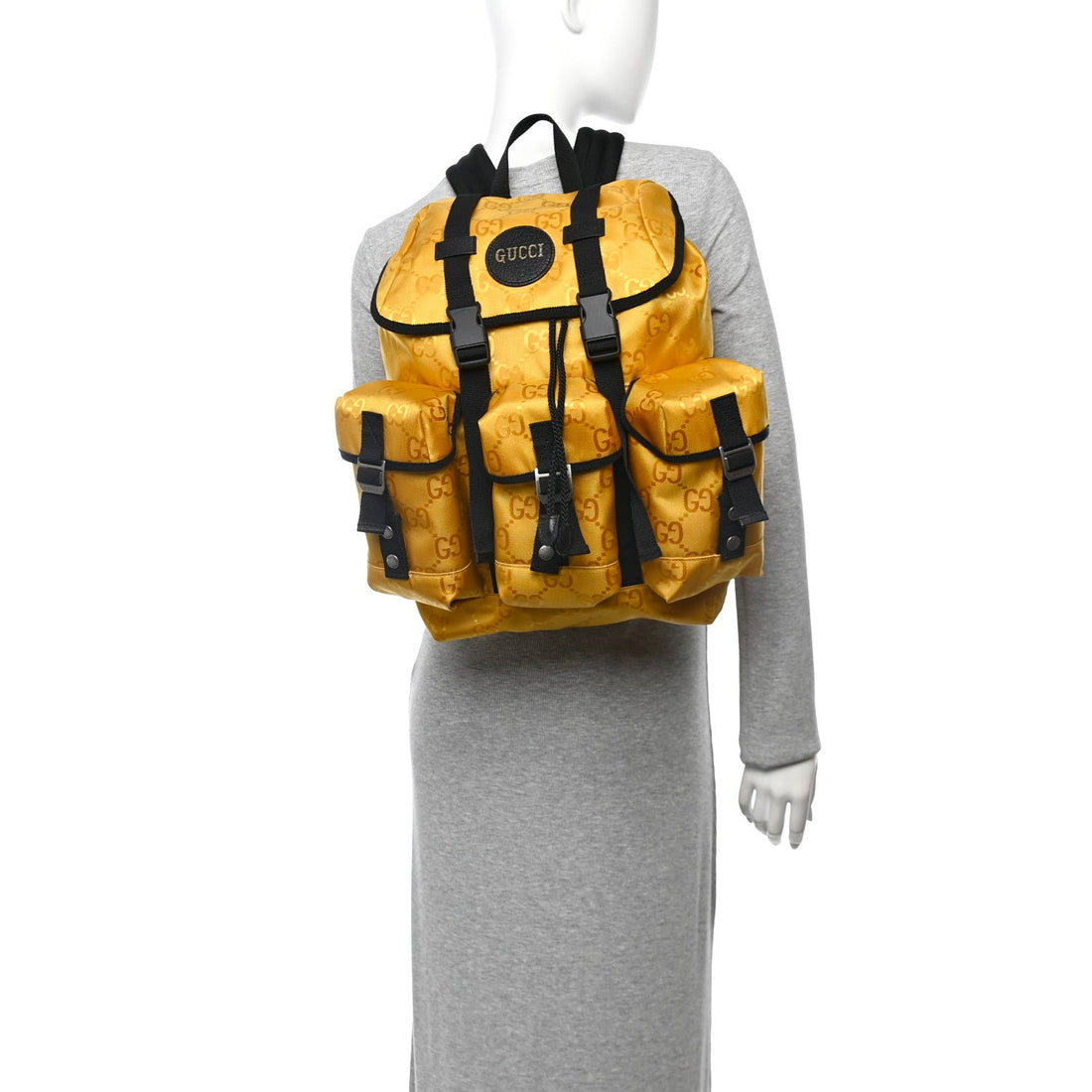 Econyl Nylon Monogram Off The Grid Utility Pocket Backpack Crop Black