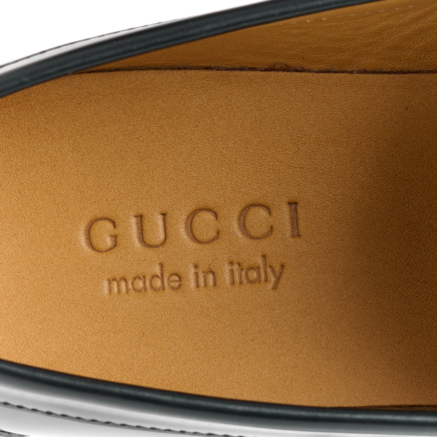 Calfskin Mens Interlocking G Millennial Ribot Loafers 7 Black