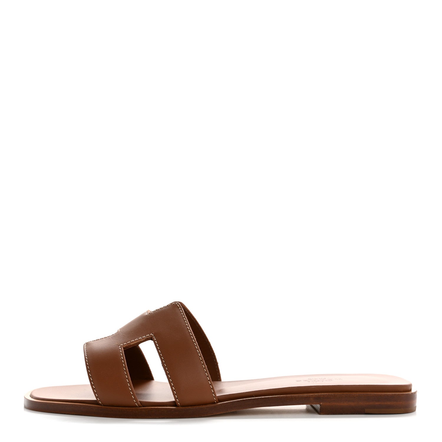 Box Calfskin Oran Sandals 38.5 Gold