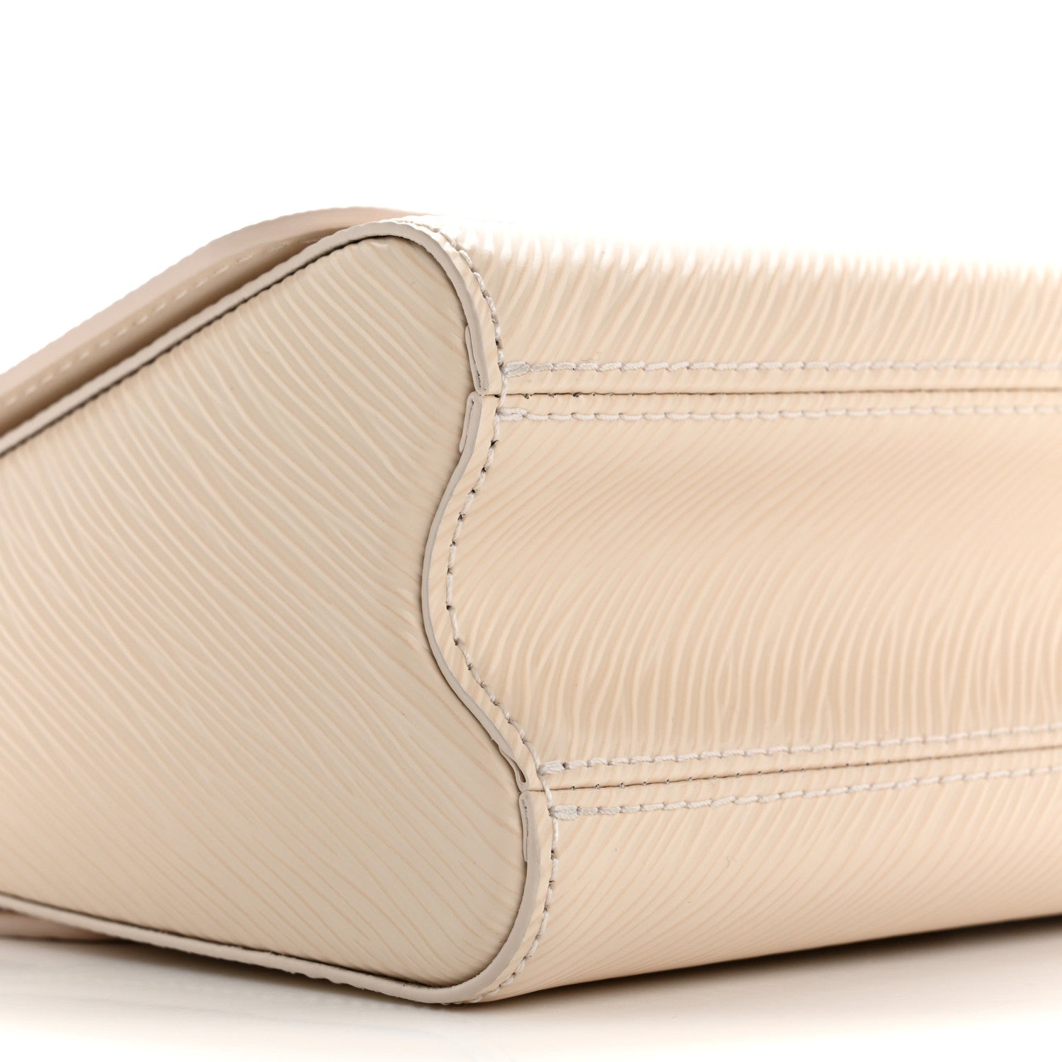 Epi Twist Braided Chain Shoulder Bag PM Quartz White