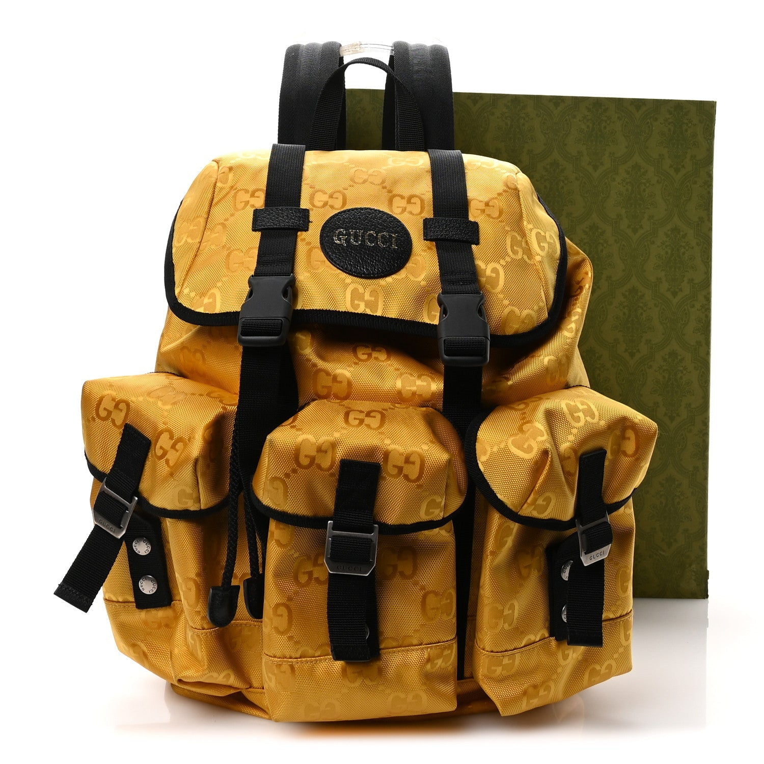 Econyl Nylon Monogram Off The Grid Utility Pocket Backpack Crop Black